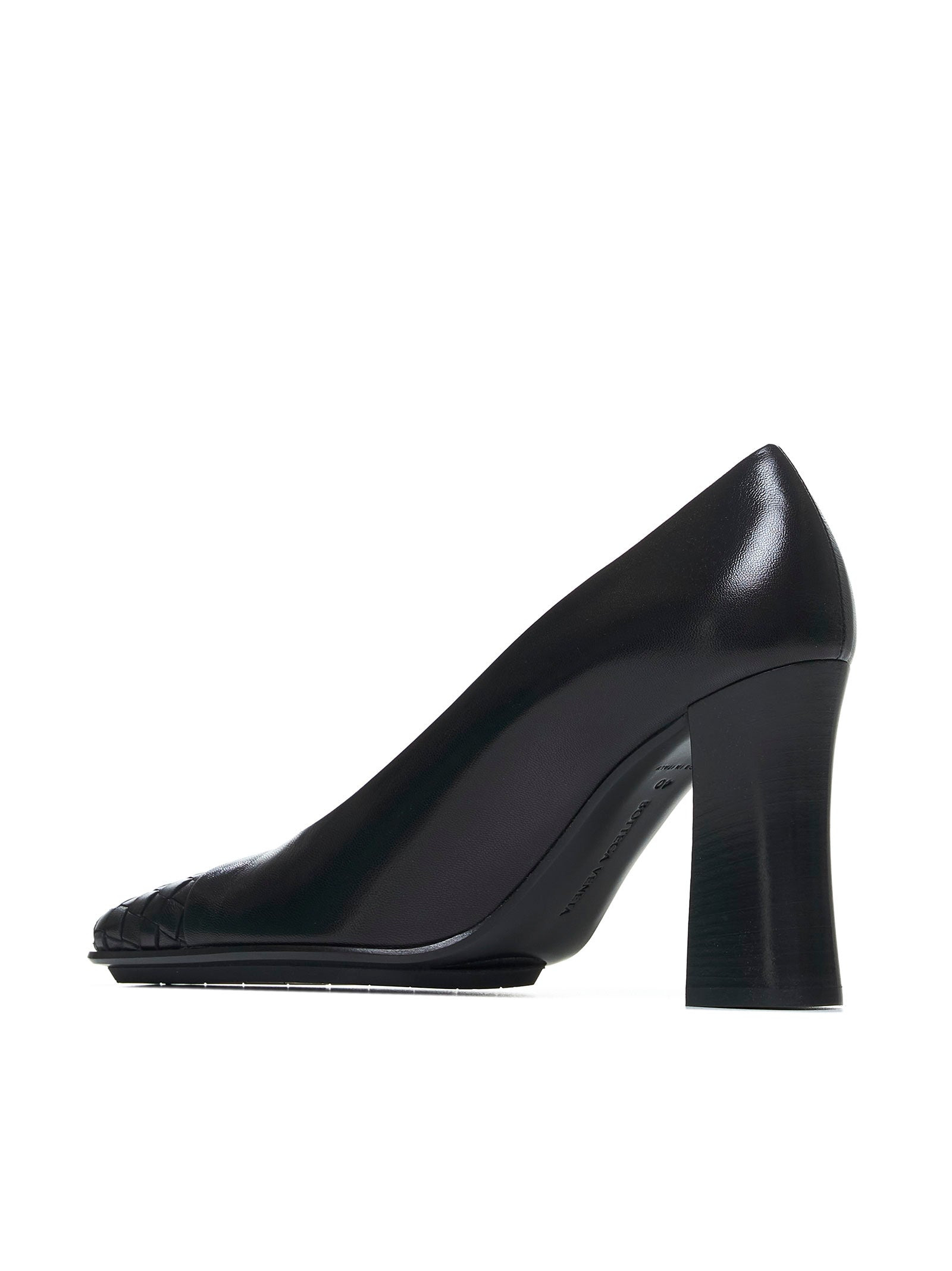 Bottega Veneta Women Step Leather Pumps - 3