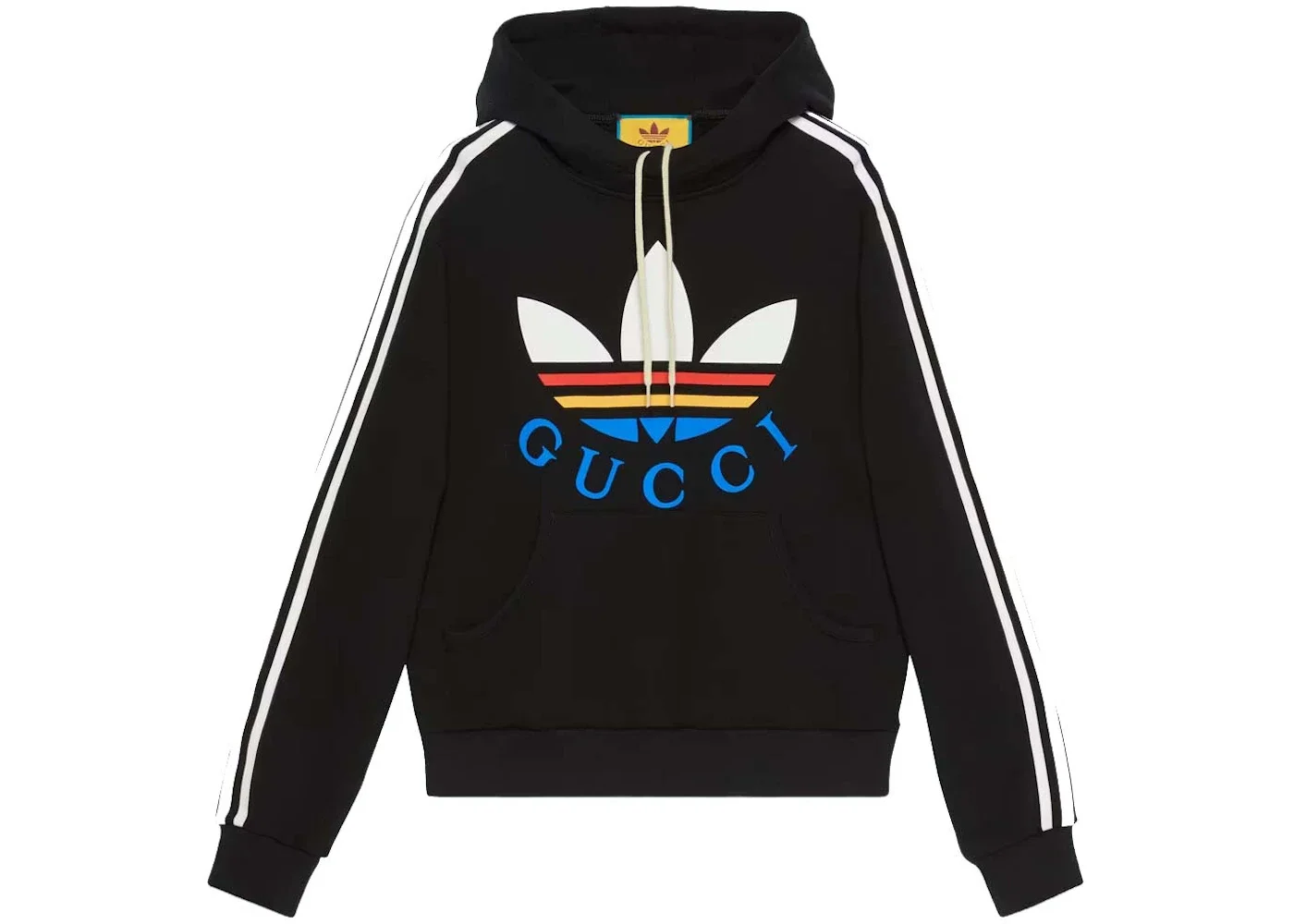Gucci x adidas Cotton Sweatshirt Black/Multicolor - 1