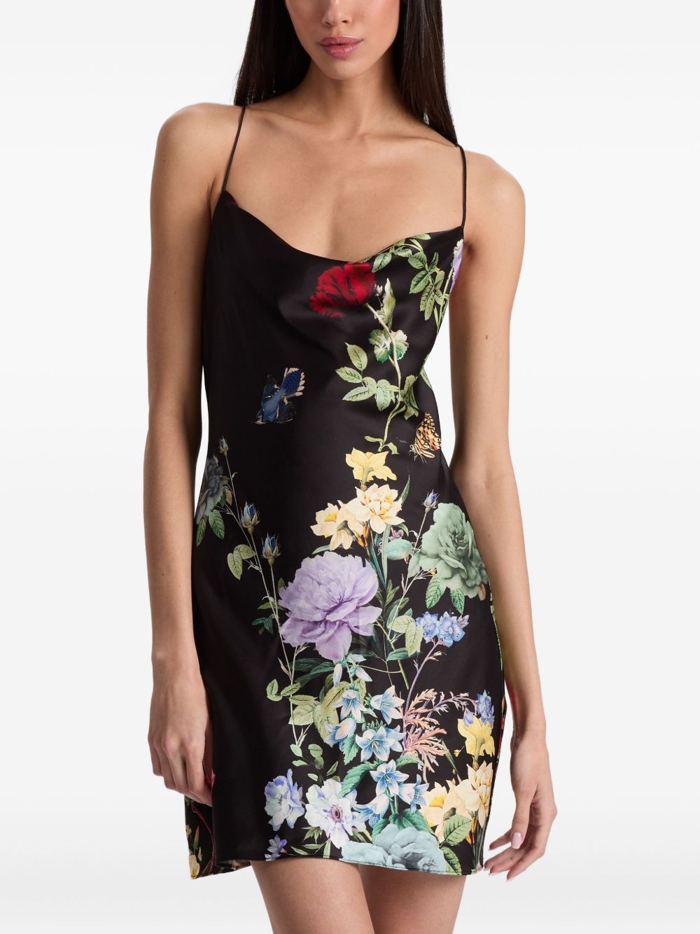 floral-print slip dress - 5