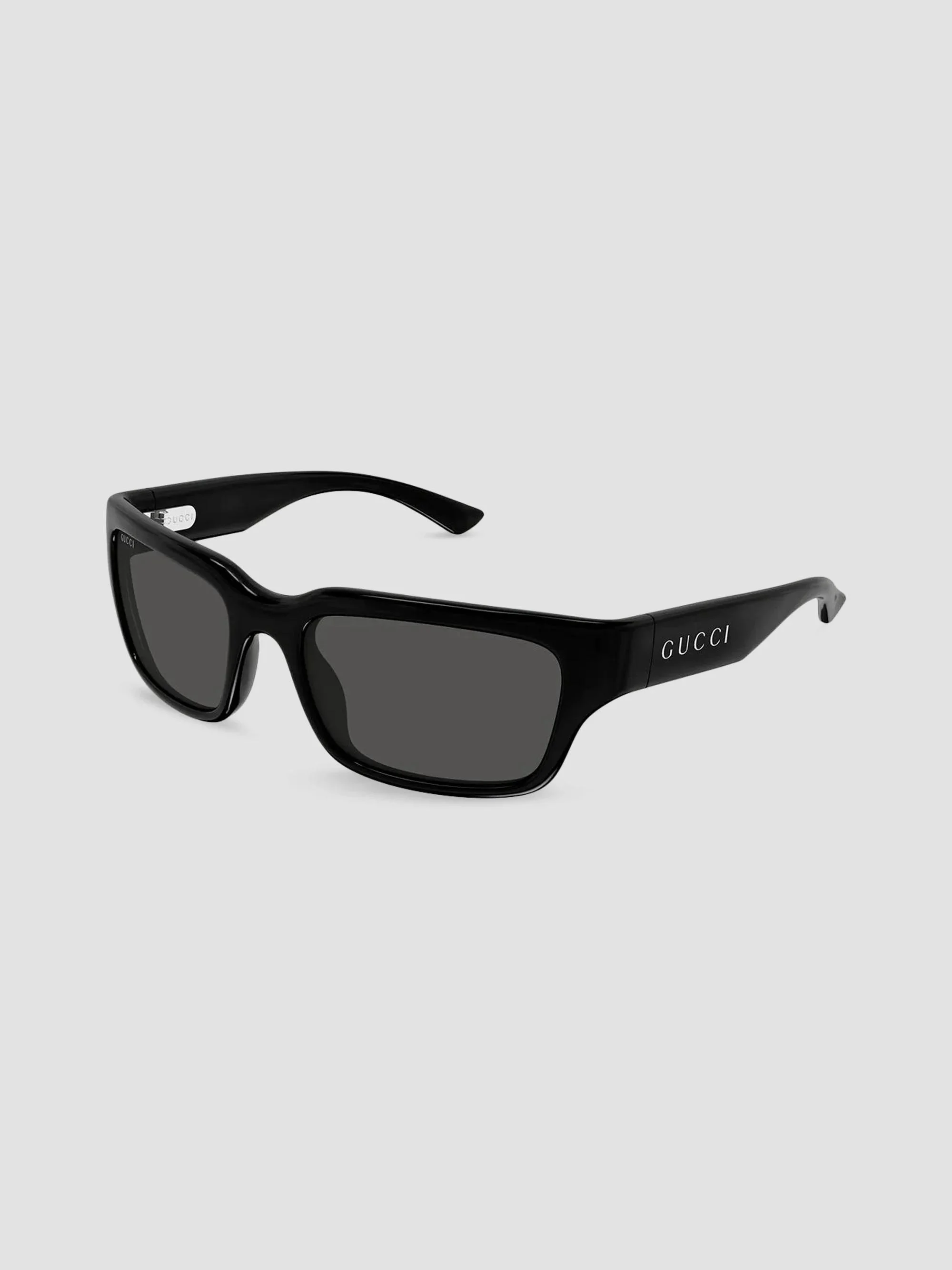 Men's Lettering Clubbing In The City 58MM Rectangular Sunglasses - Black - 1