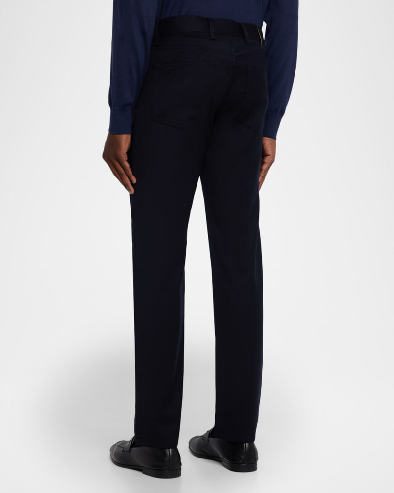 Men's Wool Straight Fit Five-Pocket Pants 3