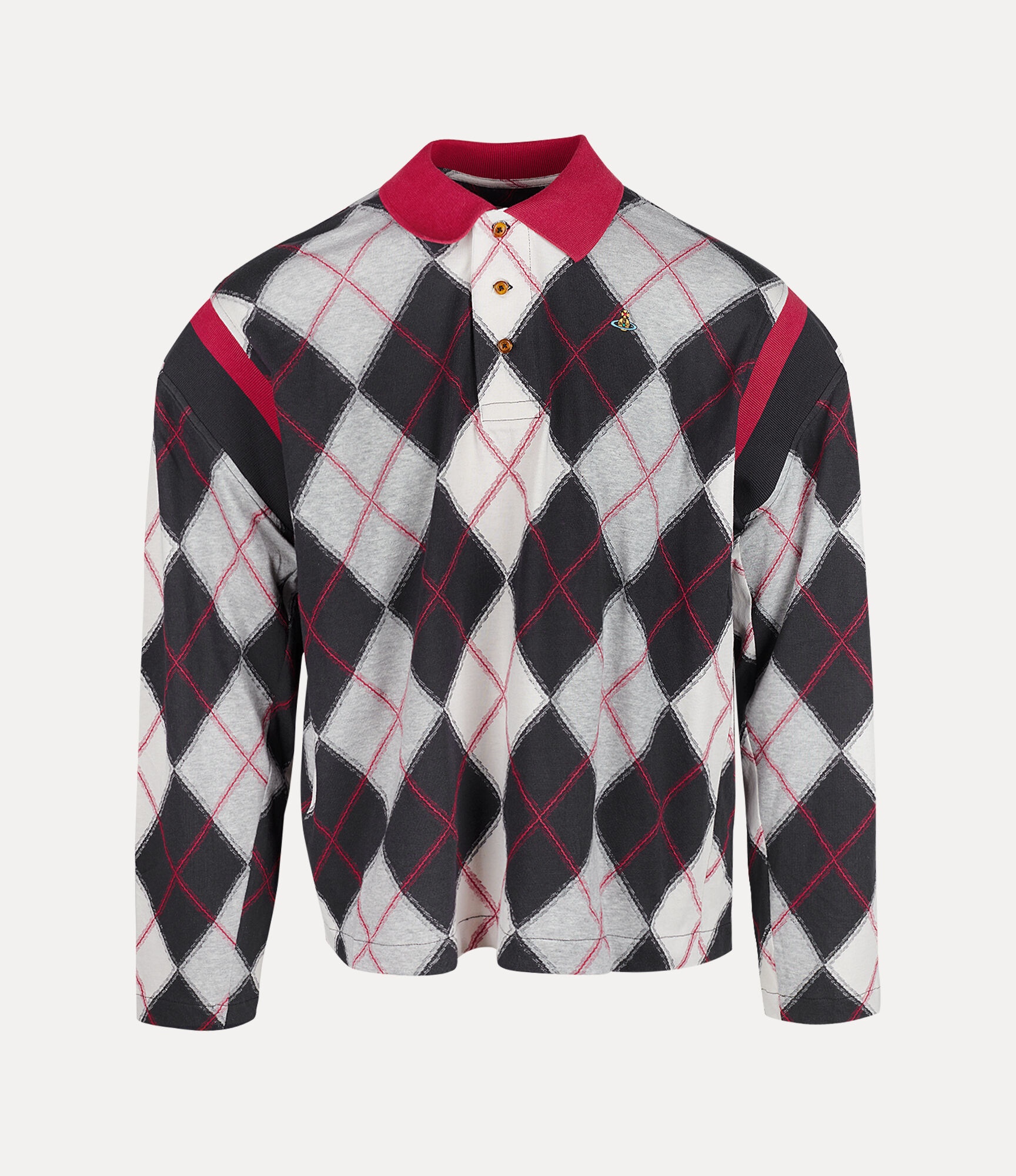 LS STRIPPED POLO - 1