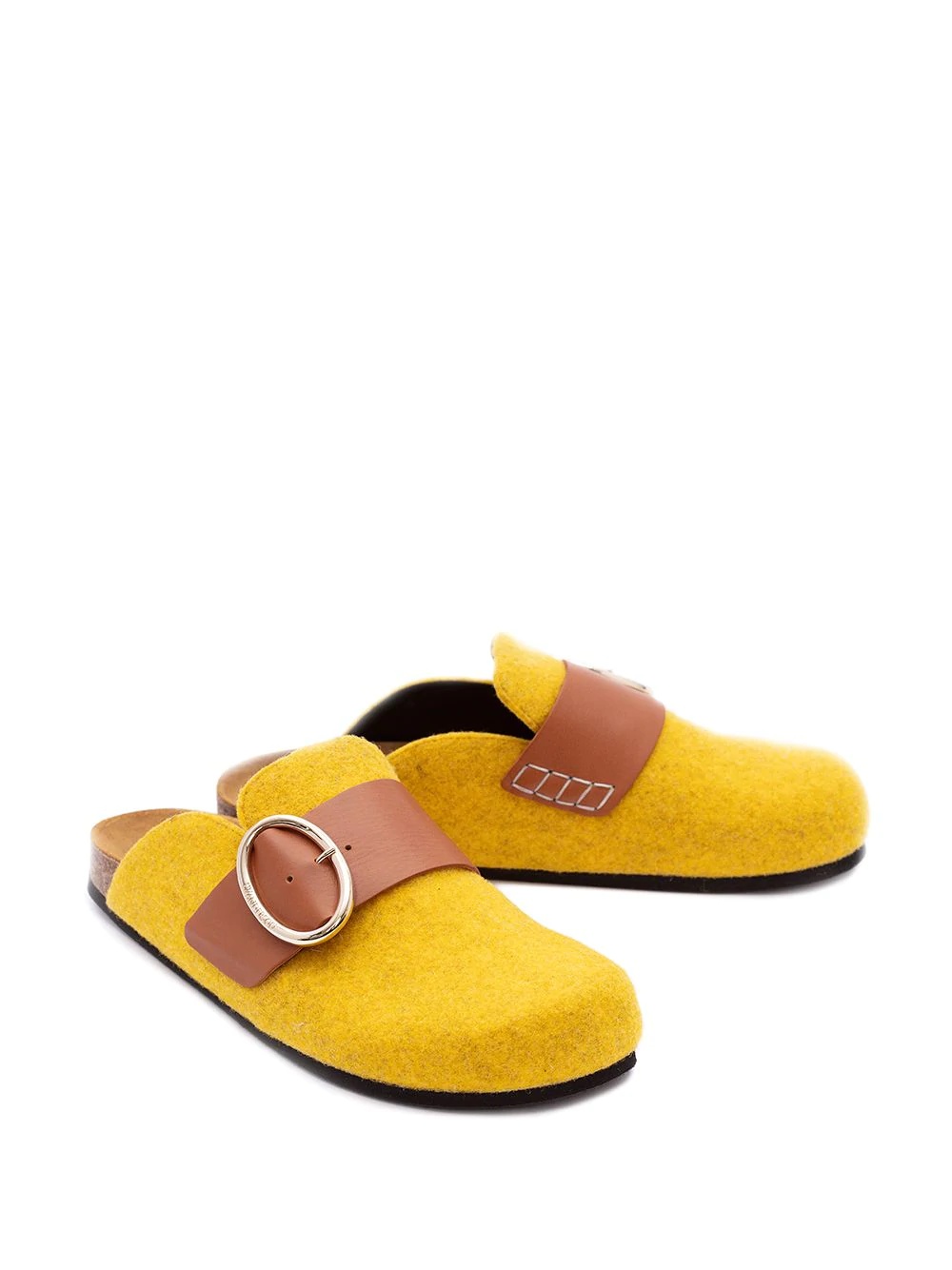 felt loafer mules - 2