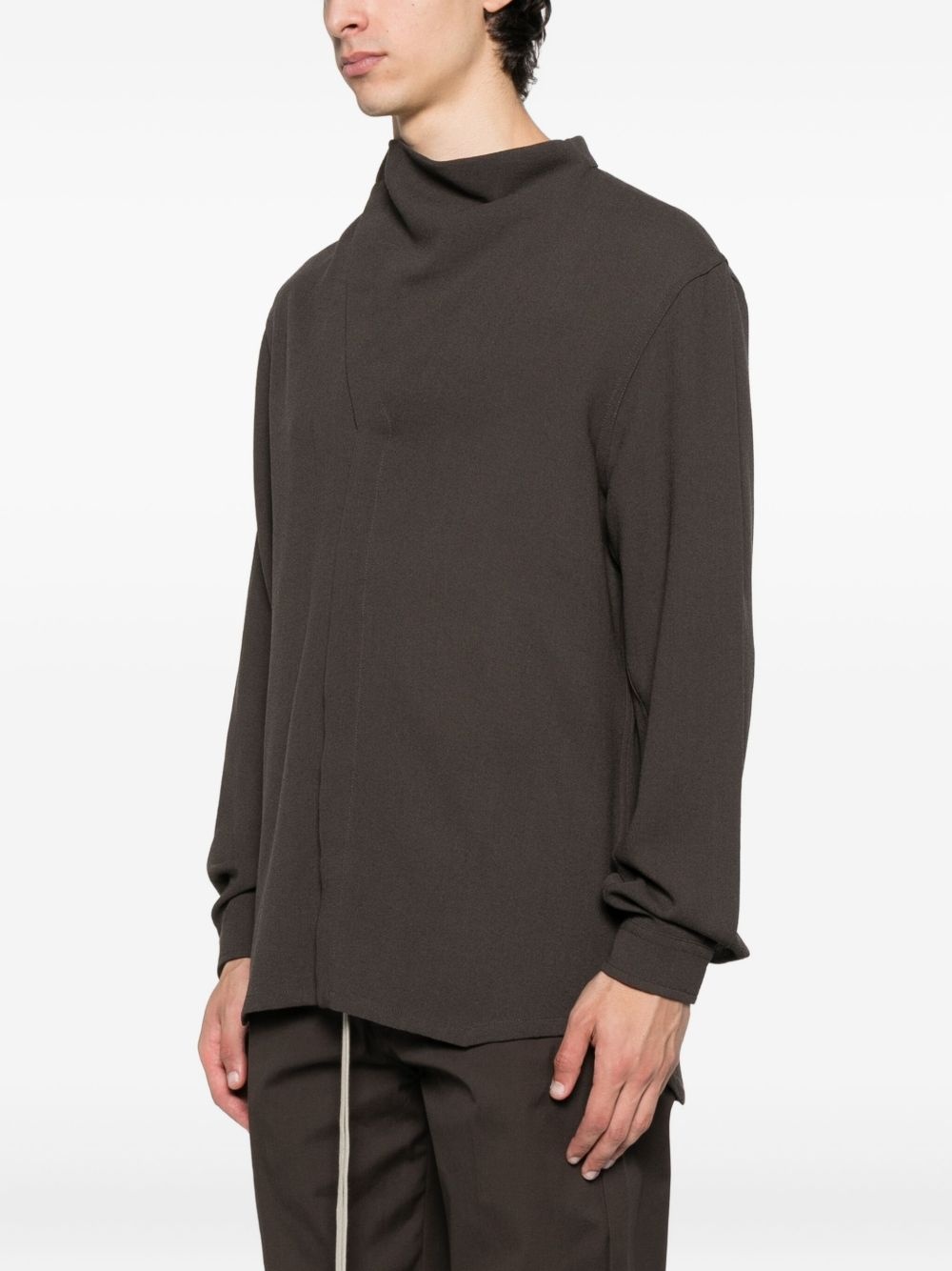 asymmetrical overlap cardigan - 3