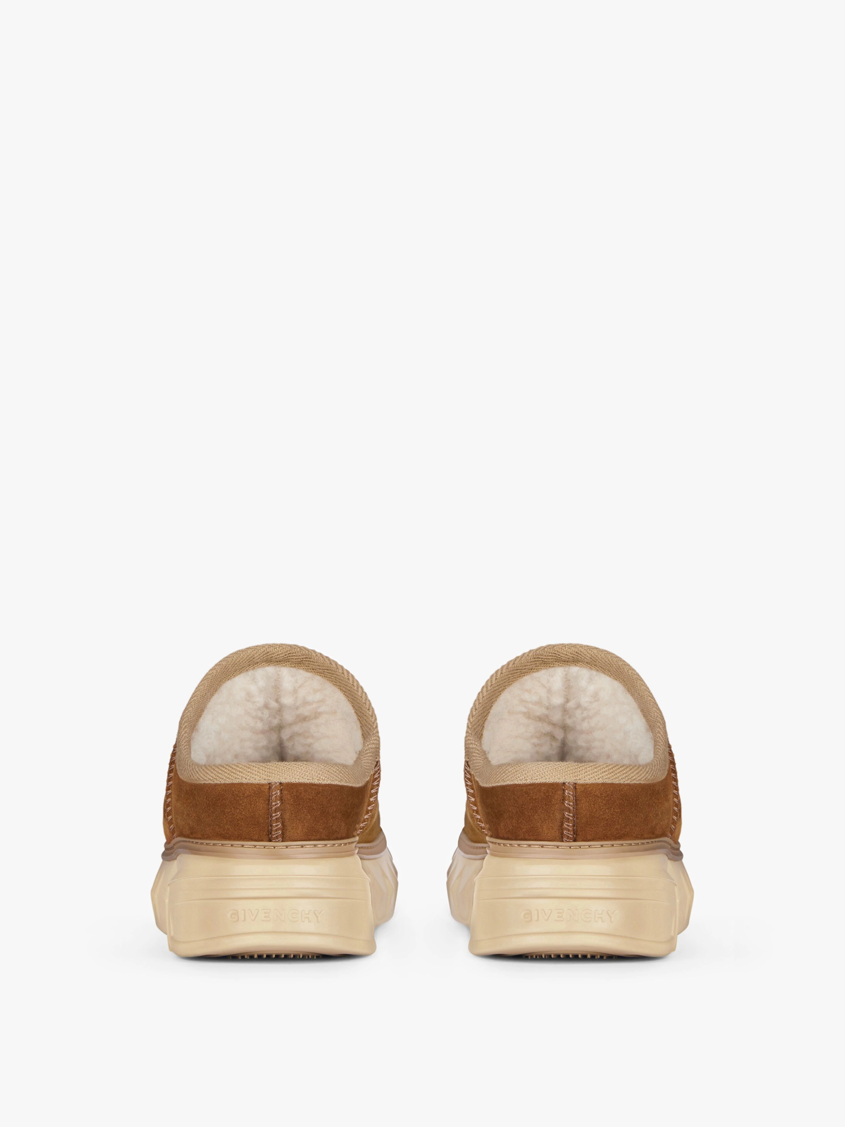 WINTER MALLOW MULES IN SUEDE AND FAUX FUR - 7