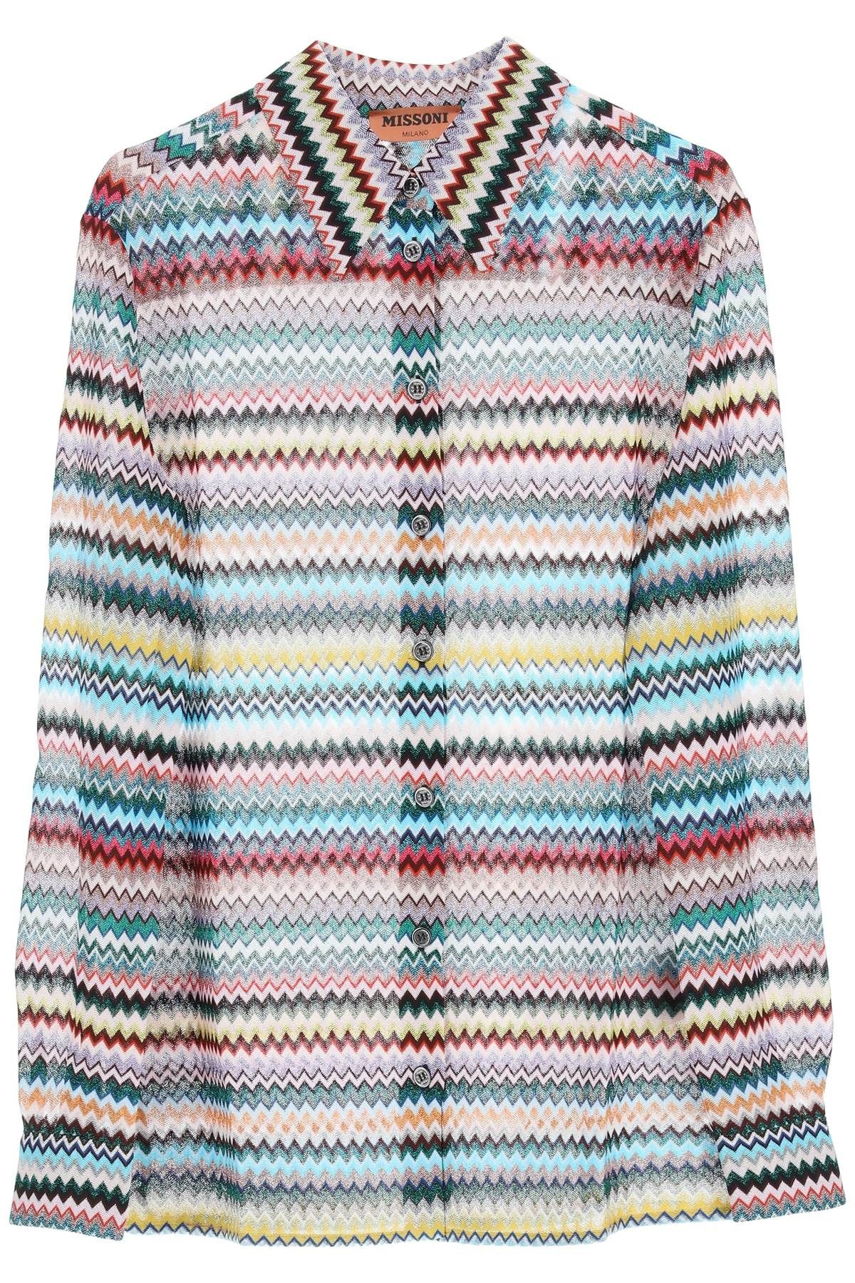 CHEVRON KNIT SHIRT - 1