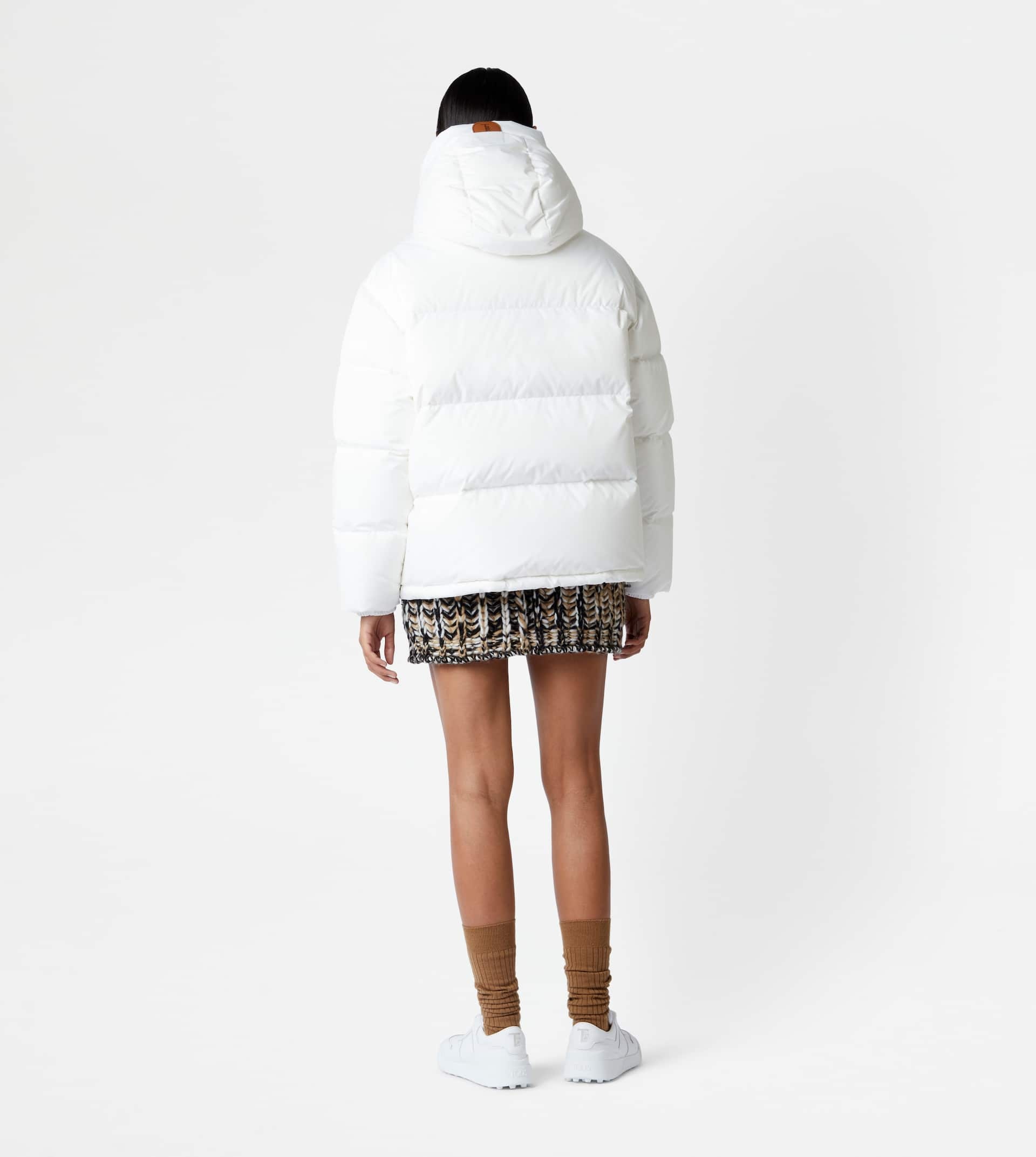 HOODED OVER DOWN JACKET - WHITE - 3