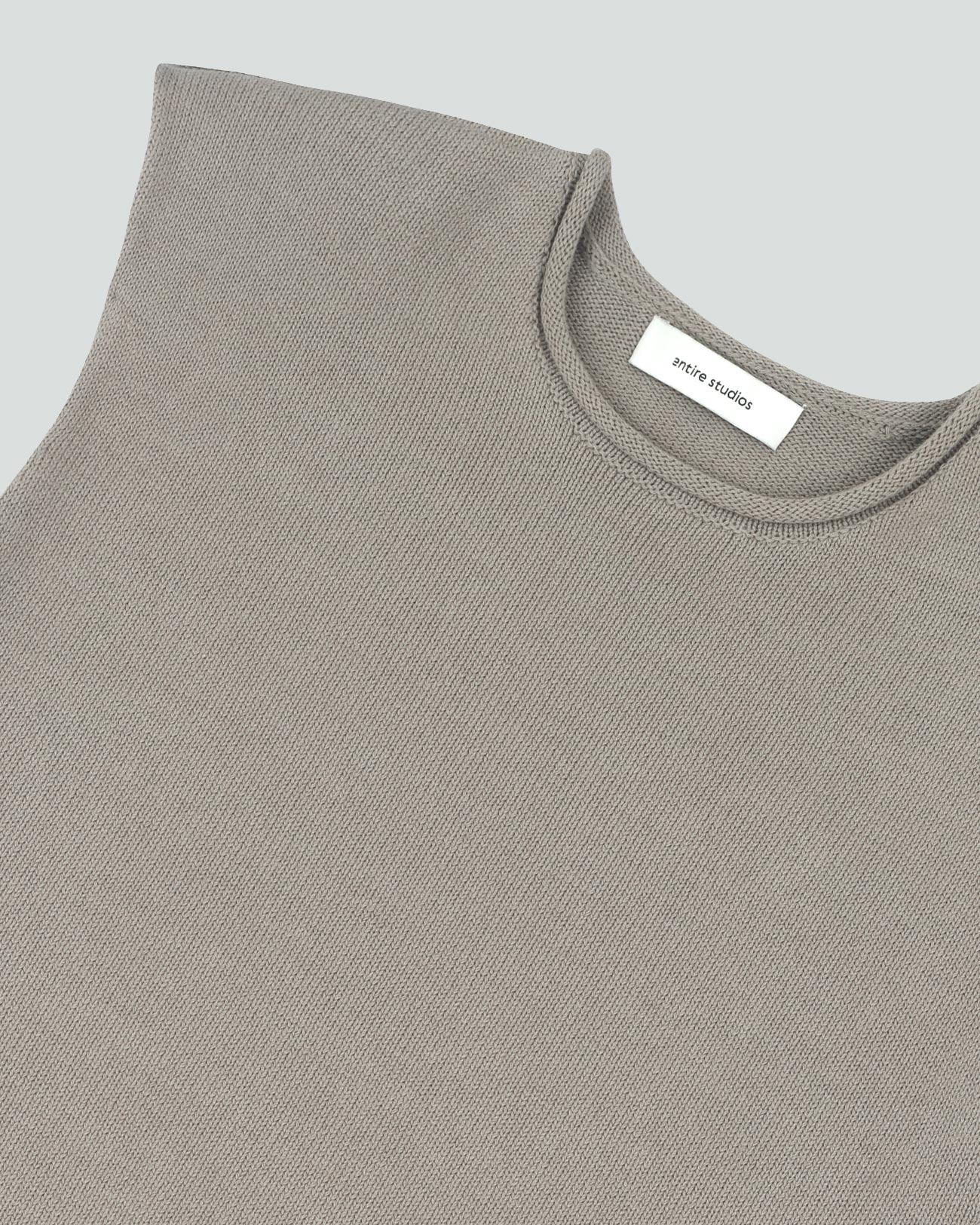 BURNS KNIT VEST MIDDLE GREY - 7