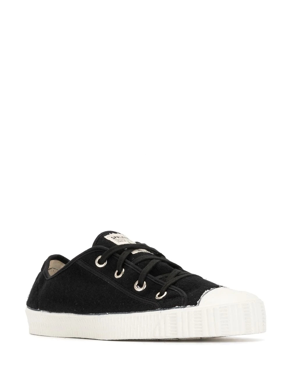 low top contrasting toe sneakers - 2