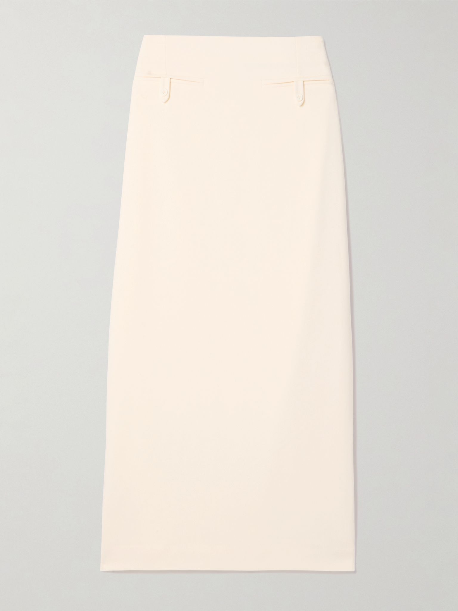 Smith crepe midi skirt Ecru - 1