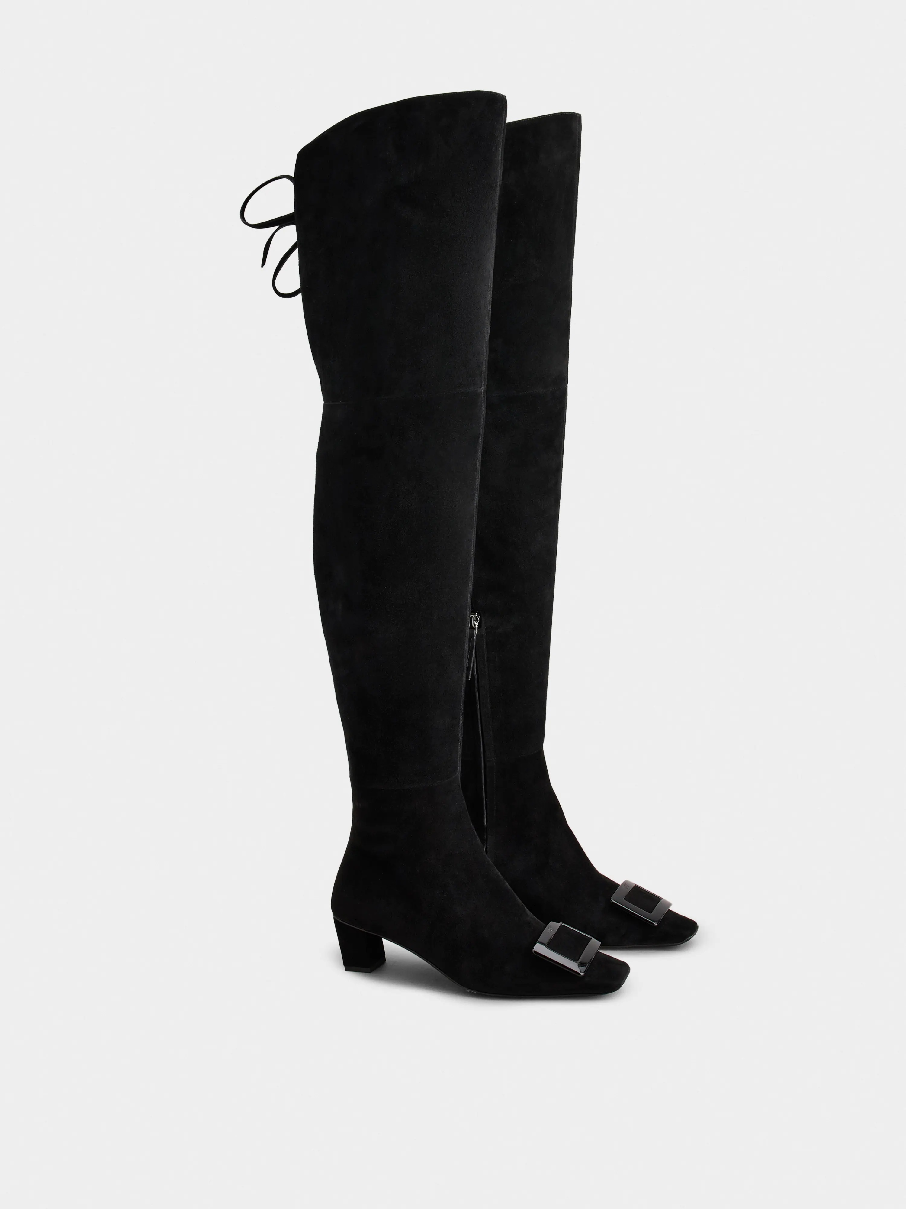 Belle Vivier Cuissard Boots in suede - 2