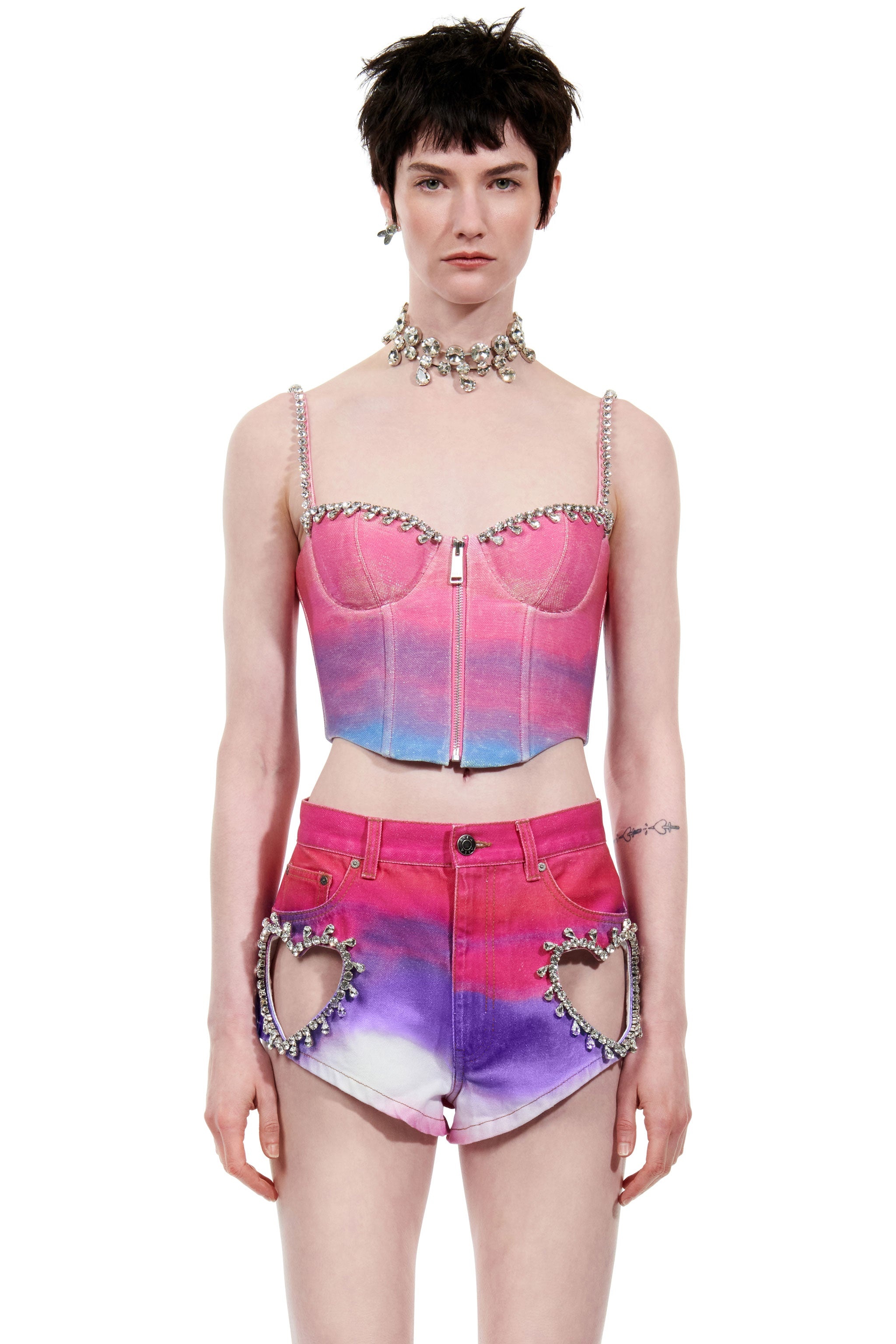 OMBRE CRYSTAL BUSTIER - 3