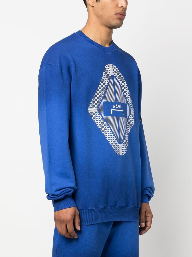 Gradient logo-print sweatshirt 3