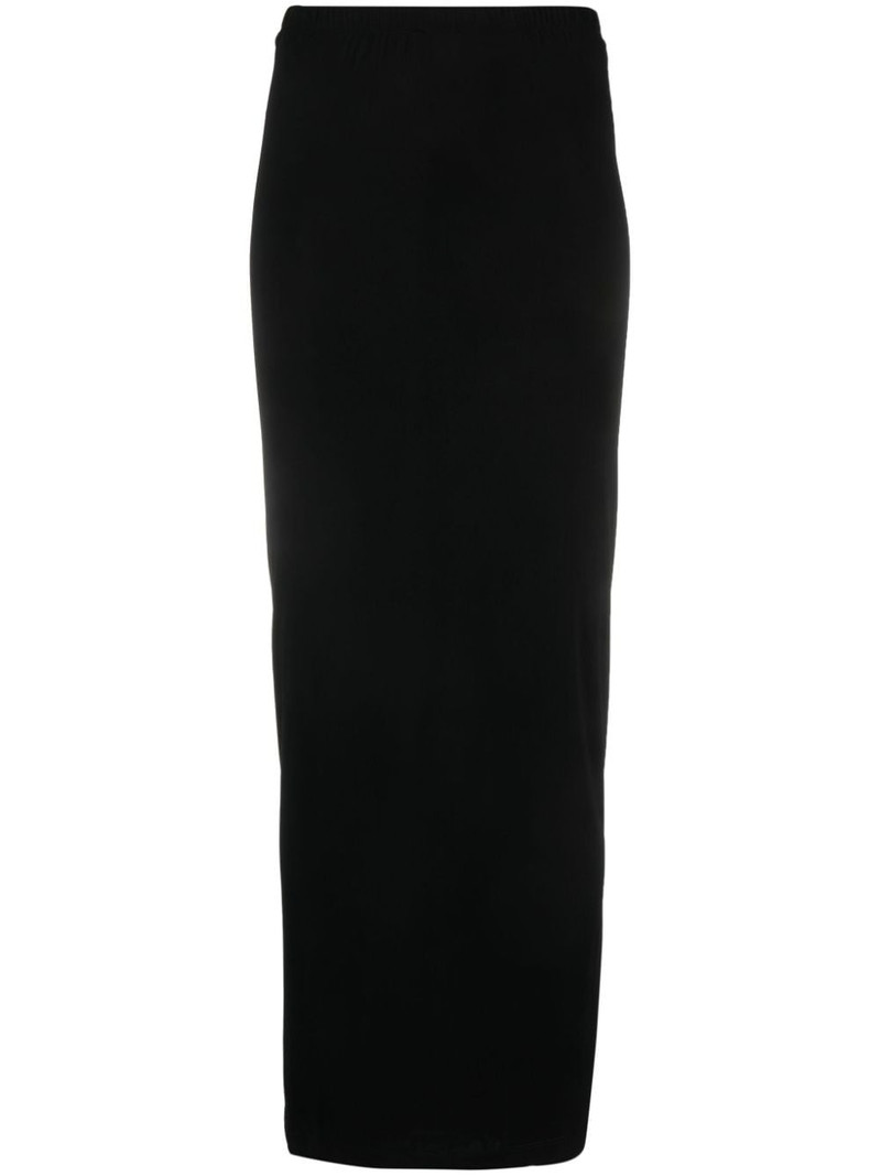 elasticated-waistband maxi skirt 1