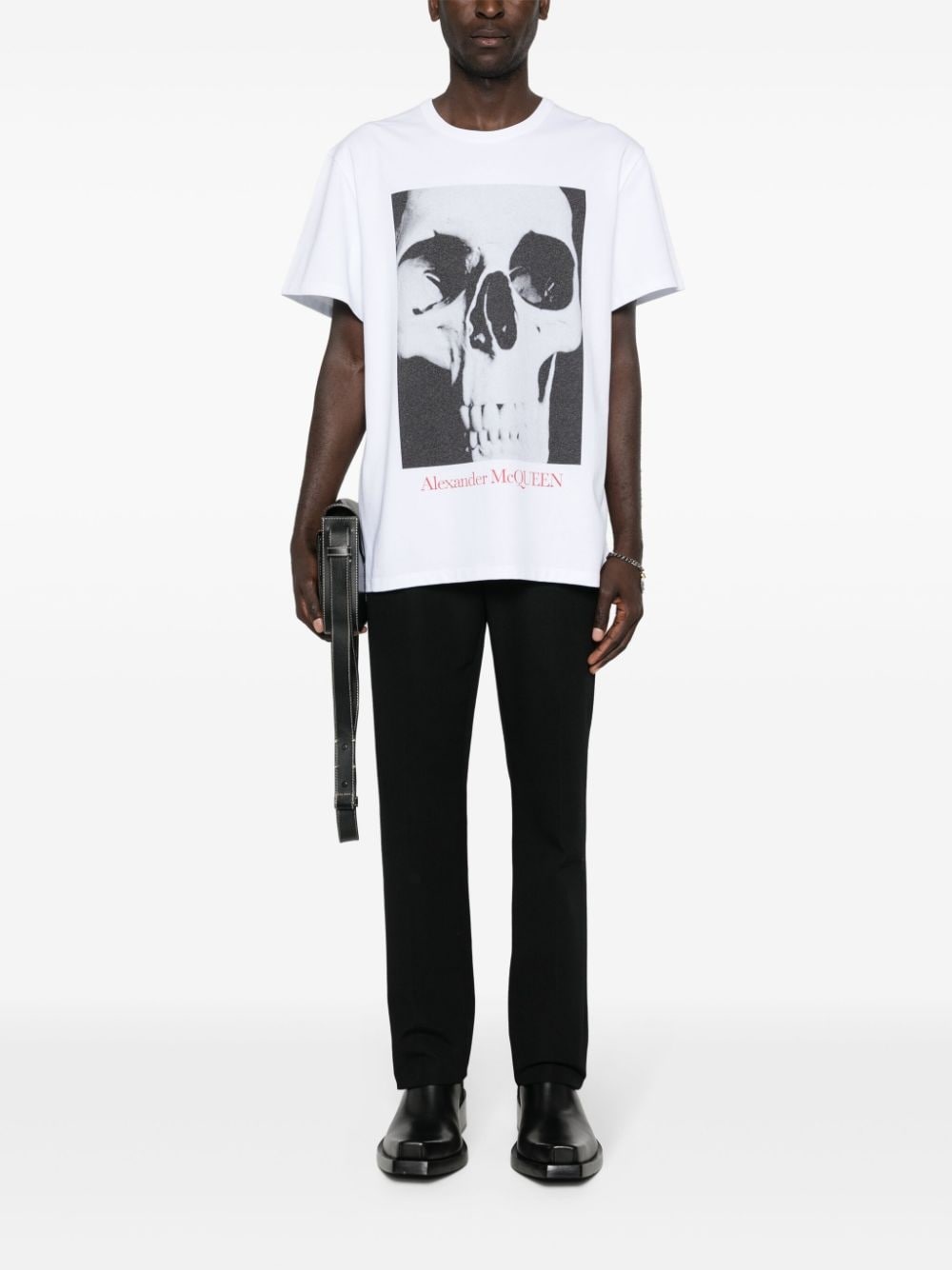 skull-print cotton T-shirt - 2