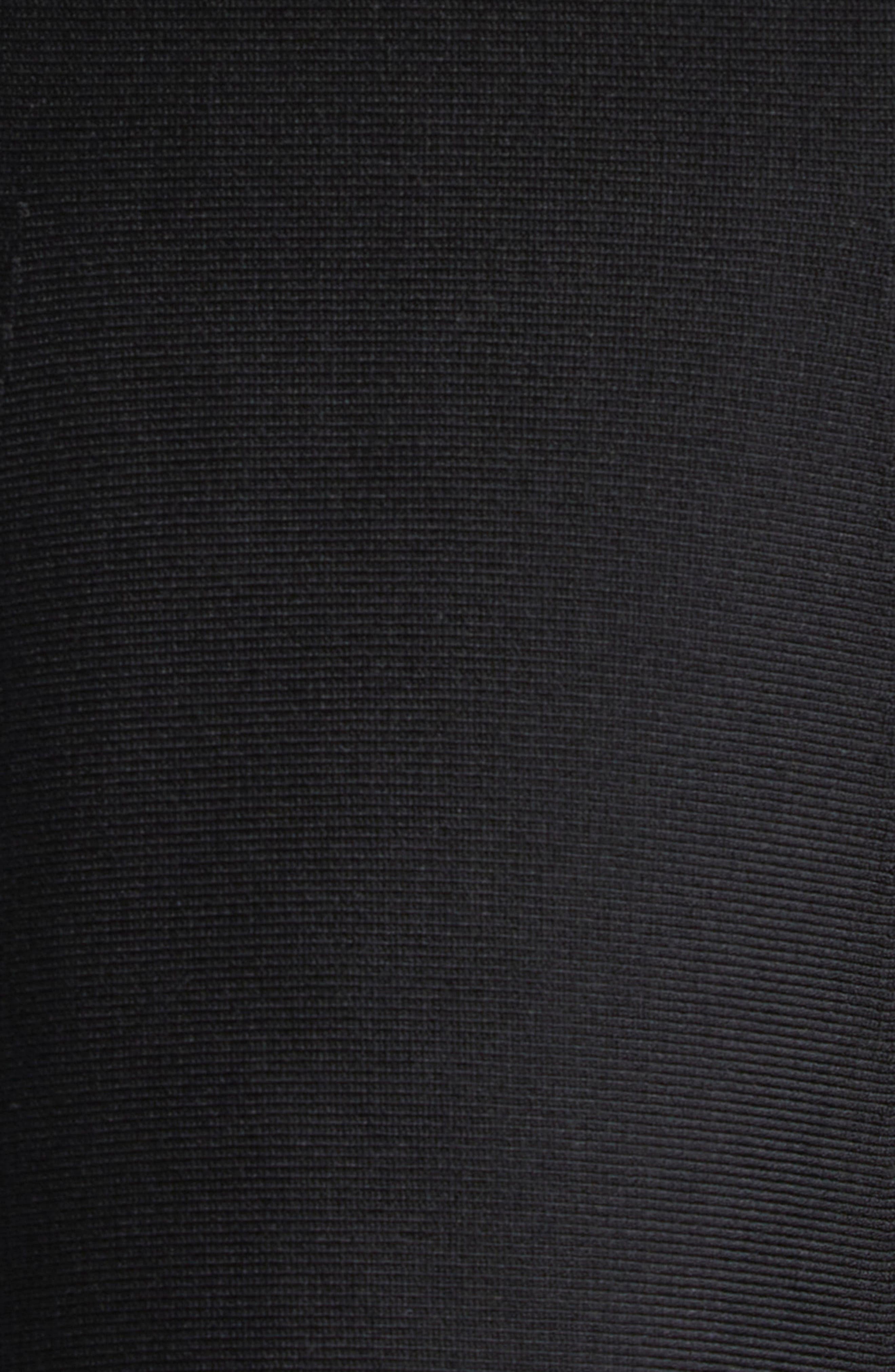 McQueen Square Neck Fit & Flare Dress in Black at Nordstrom - 6