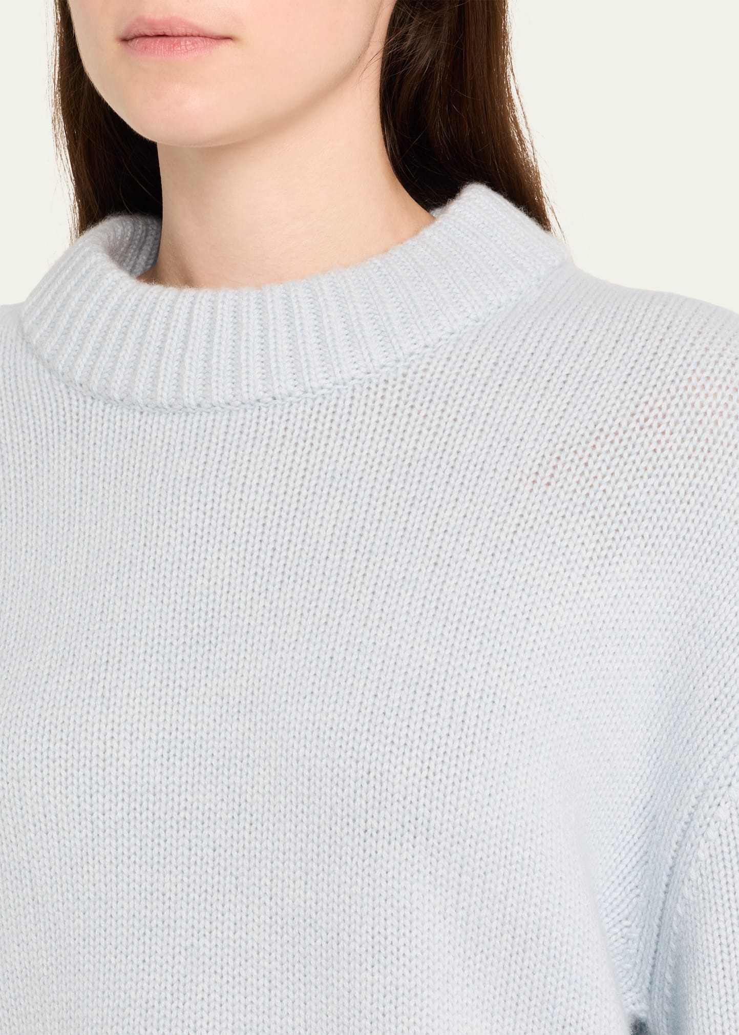 Sony Cashmere Drop-Shoulder Crewneck Sweater - 5