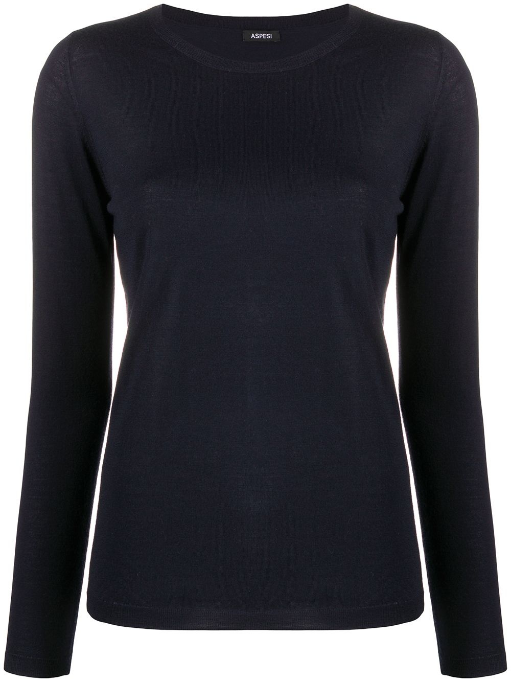 crew-neck wool jumper - 1