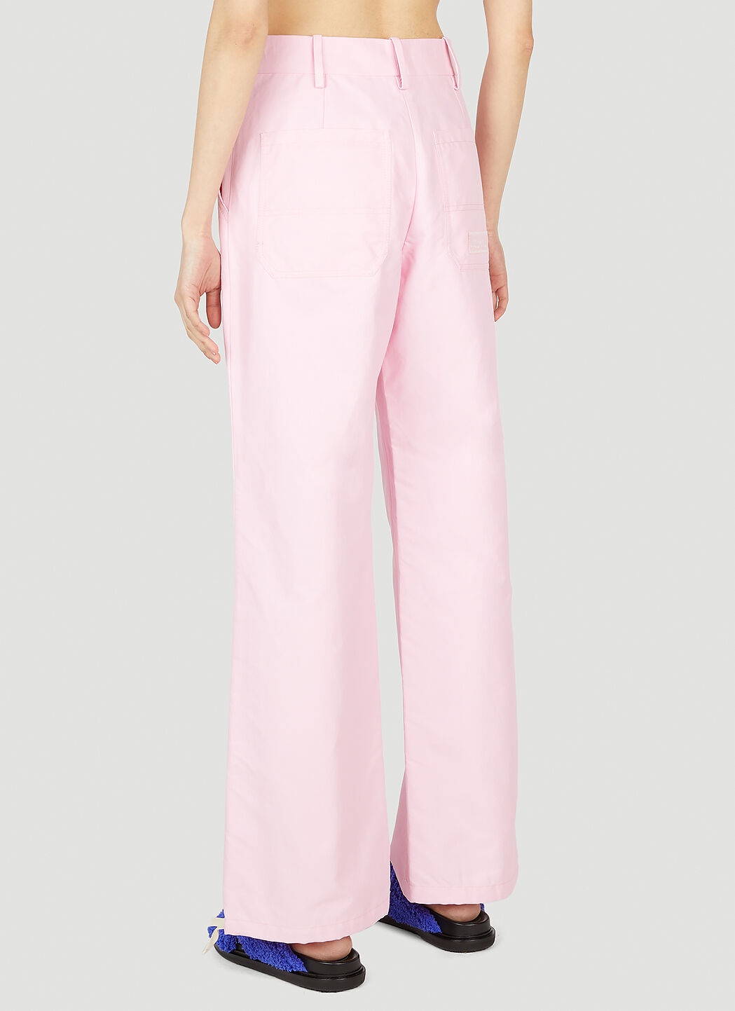 Straight Leg Drawstring Pants - 4