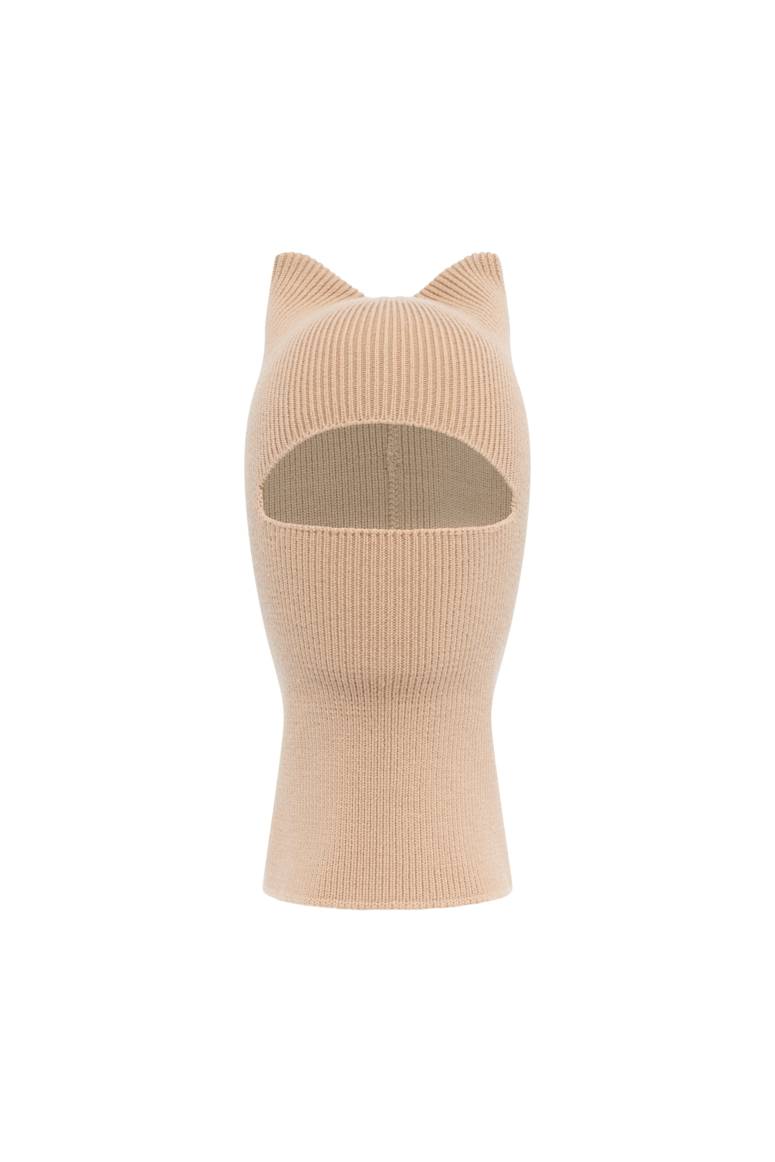 Merino Wool Knit Kawaii Balaclava - 1