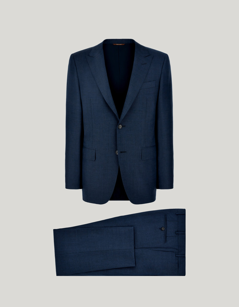 TEAL PURE WOOL SUIT 1