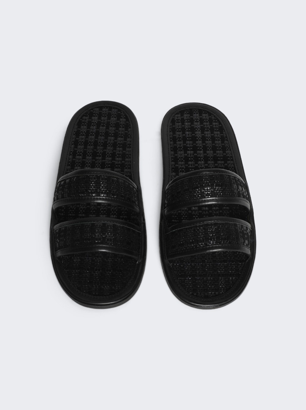 Solid Summer Slides Black - 5