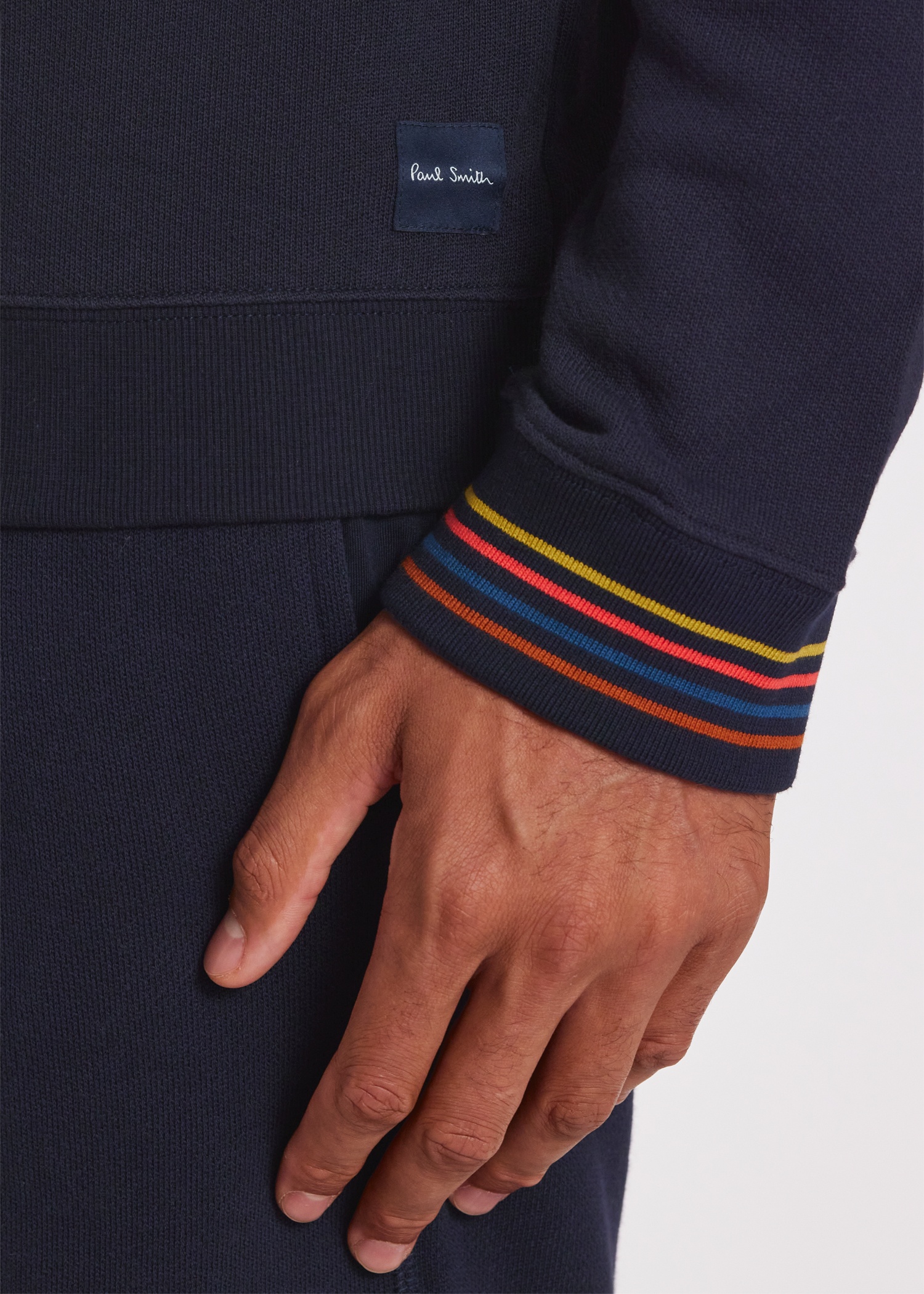 'Artist Stripe' Cuff Long-Sleeve Lounge Top - 5