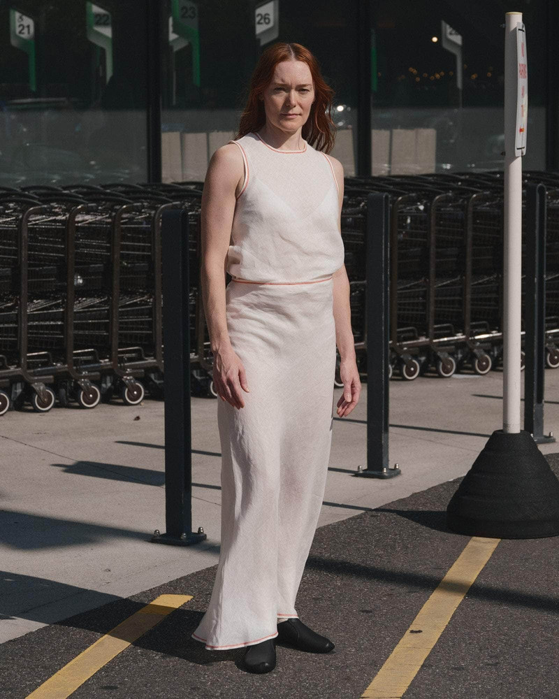 Dydine Fitted Skirt - Fine Linen 4