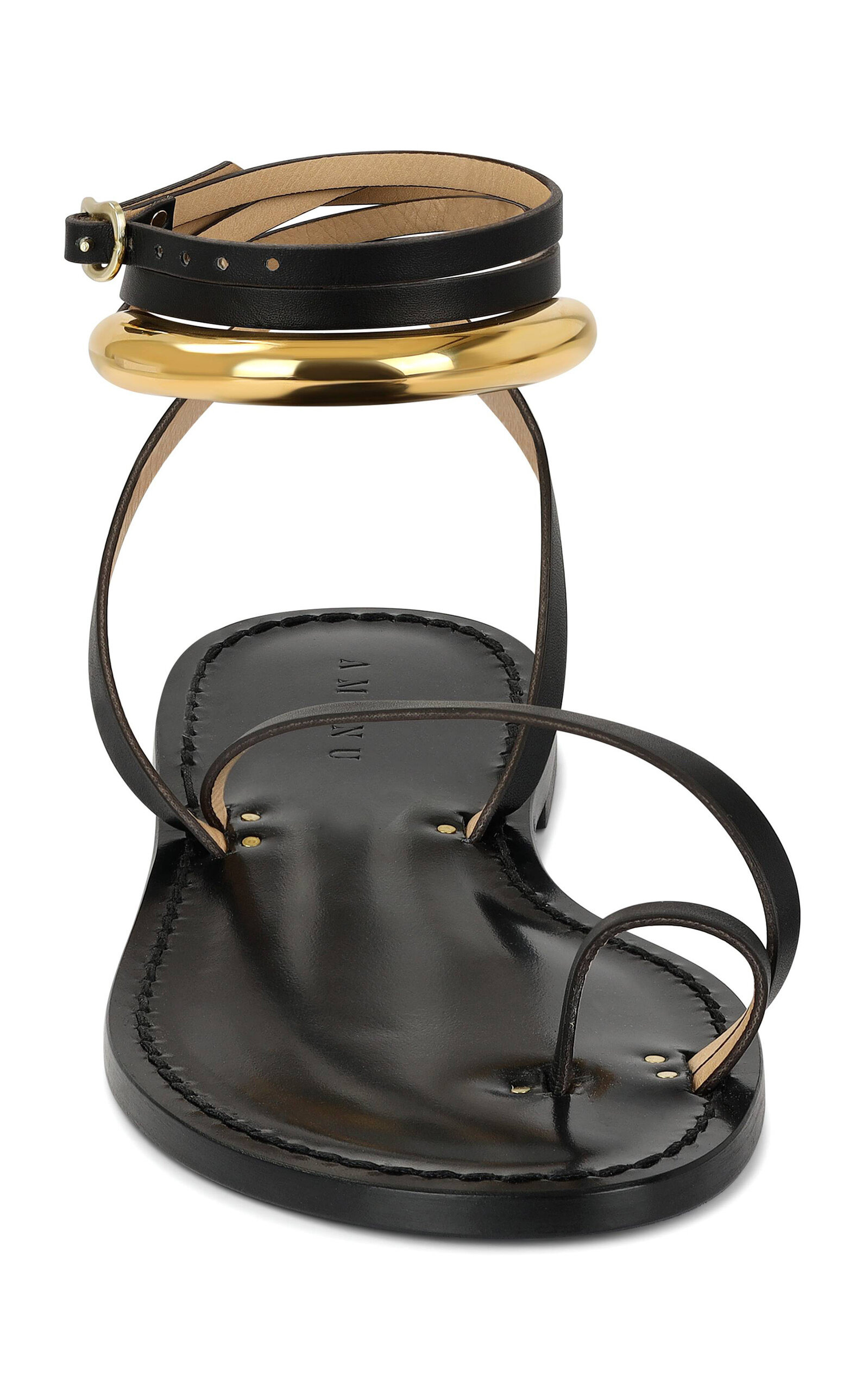 The Kalahari Leather Sandals black - 7