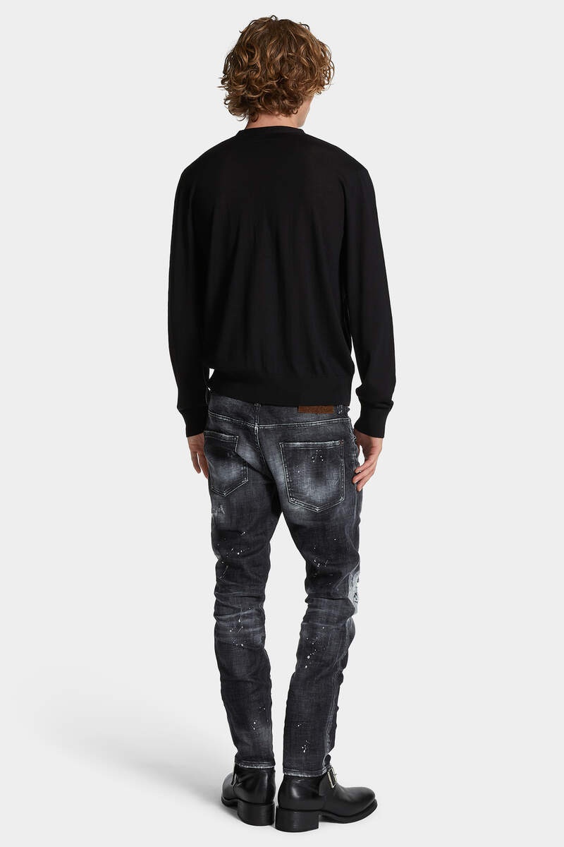 BLACK ROCKY MOUNTAINS WASH SKATER JEANS - 4