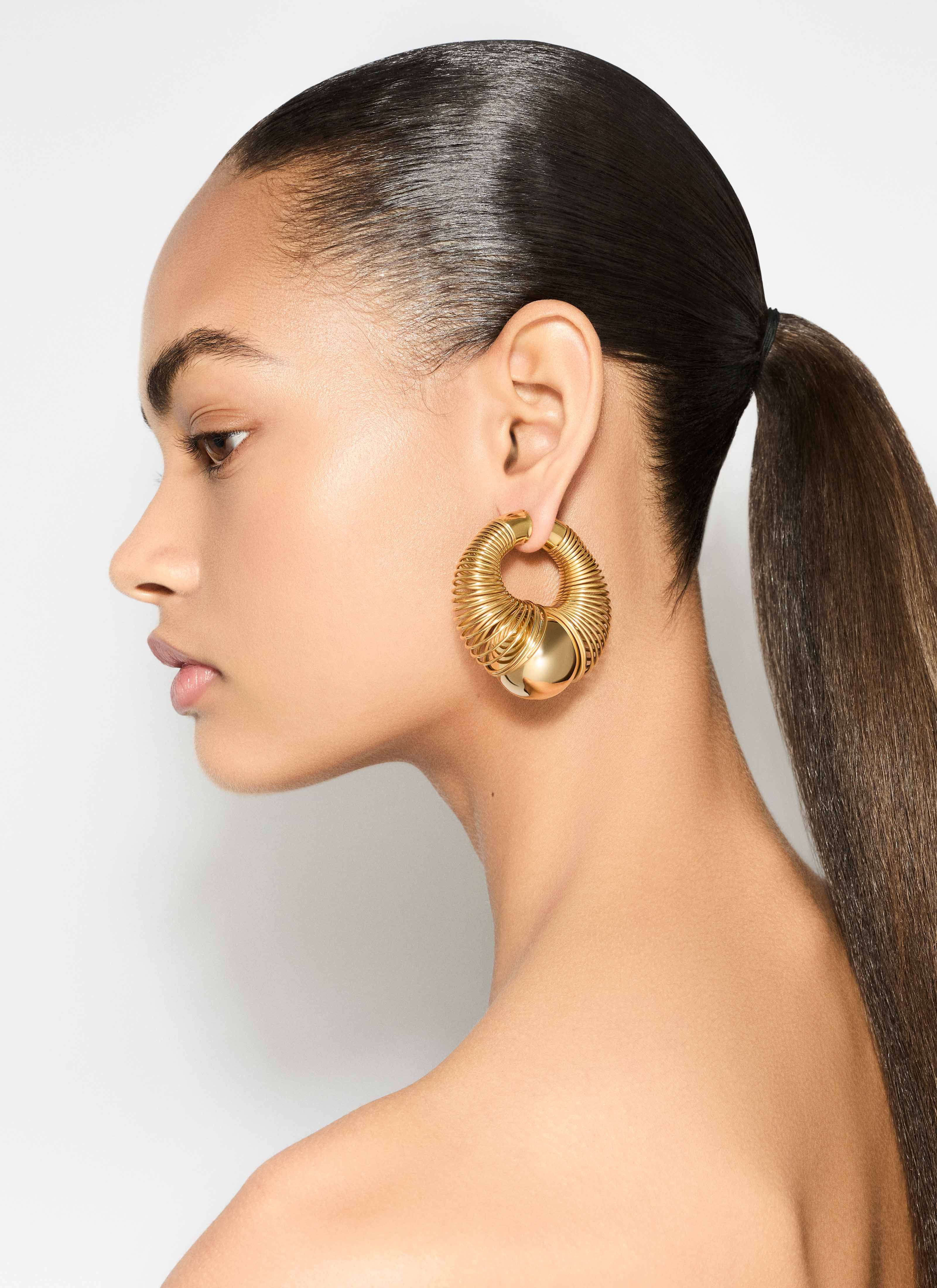 SPIRAL SPHERE EARRINGS - 2