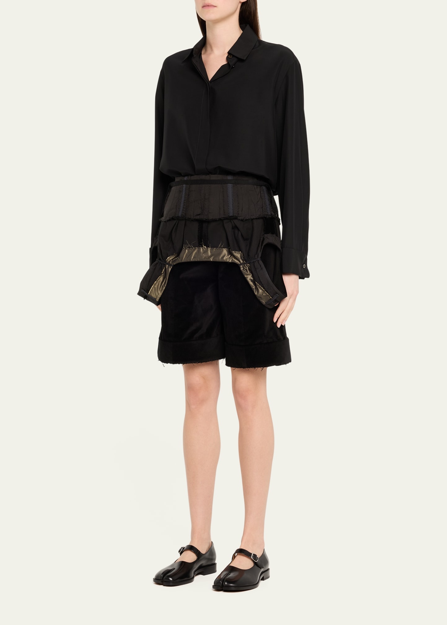 Deconstructed Cuffed Short Jumpsuit - 4