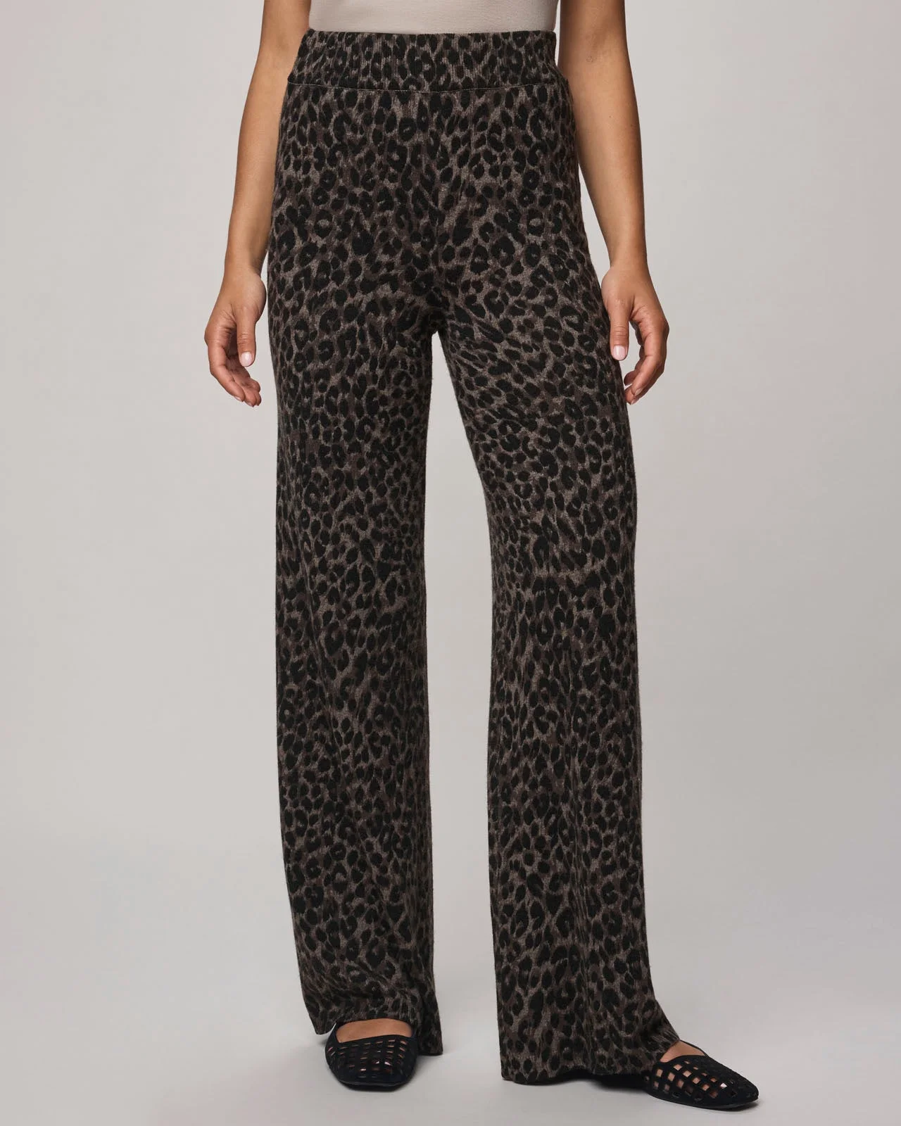 Leopard Lounge Sweater Pant - 1
