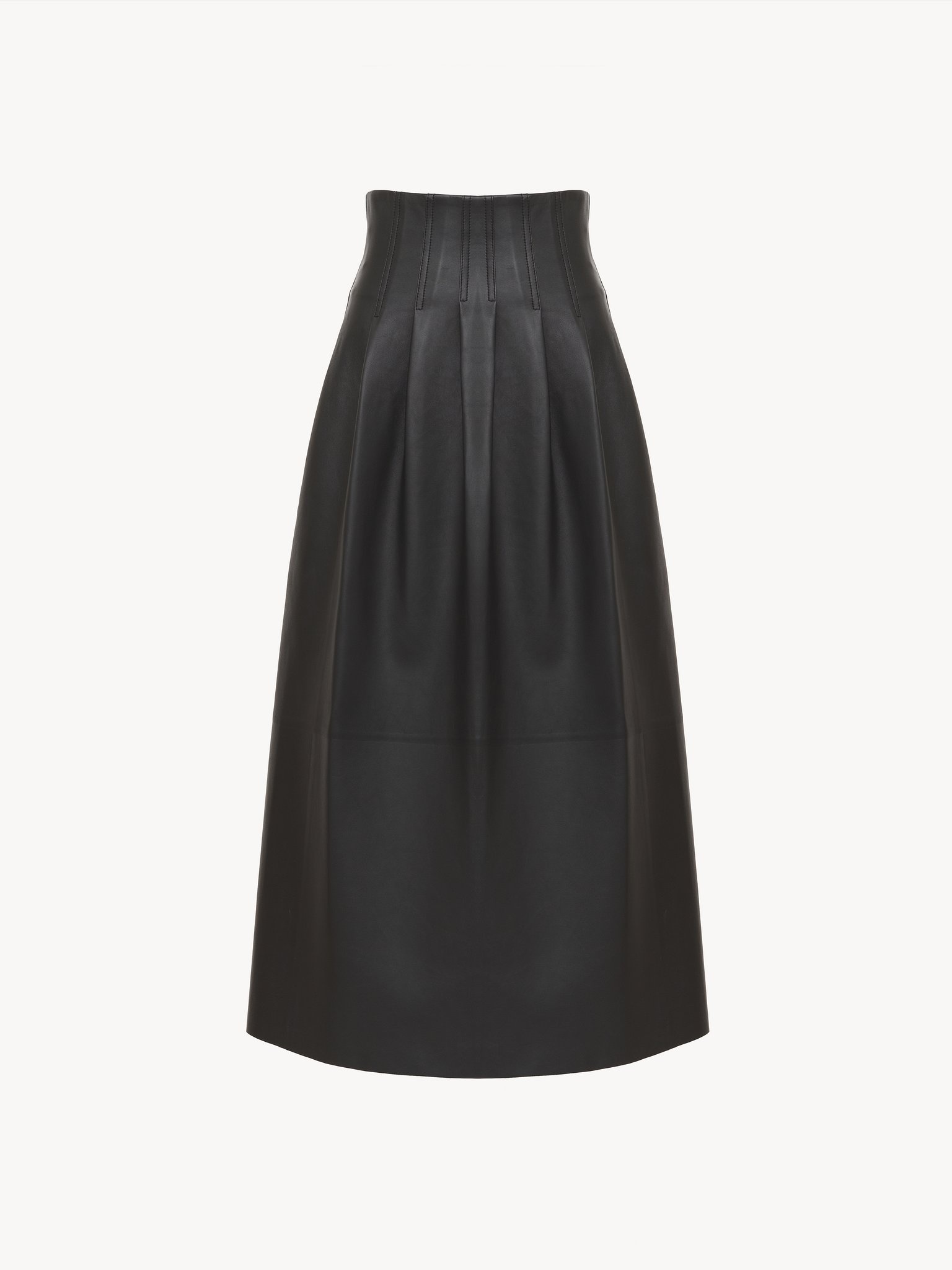 PLEATED MID-LENGTH SKIRT - 4