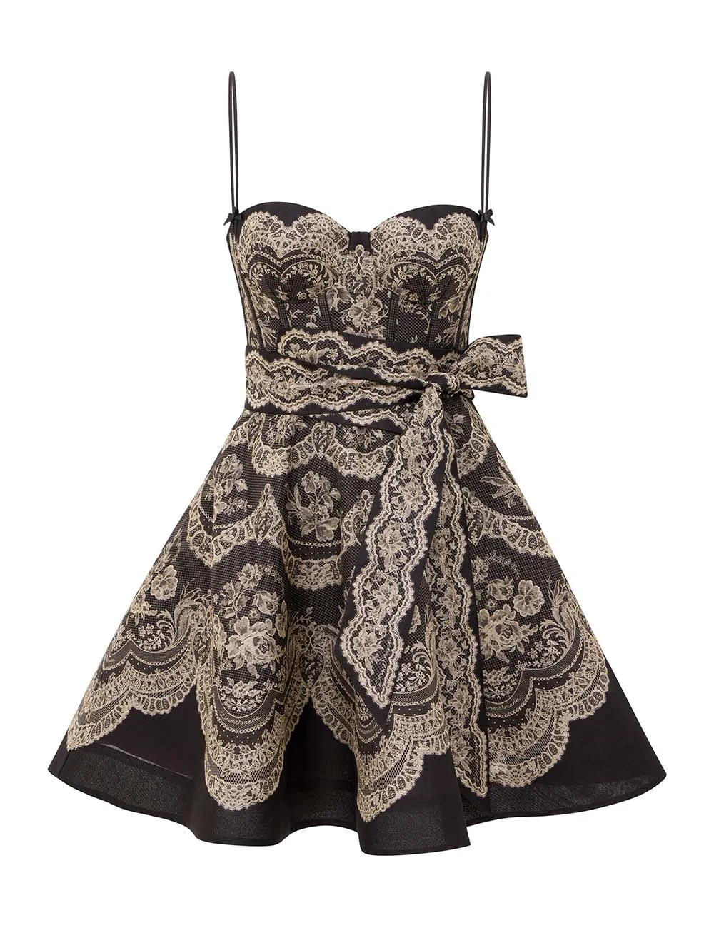 CLASH BUSTIER MINI DRESS - 1