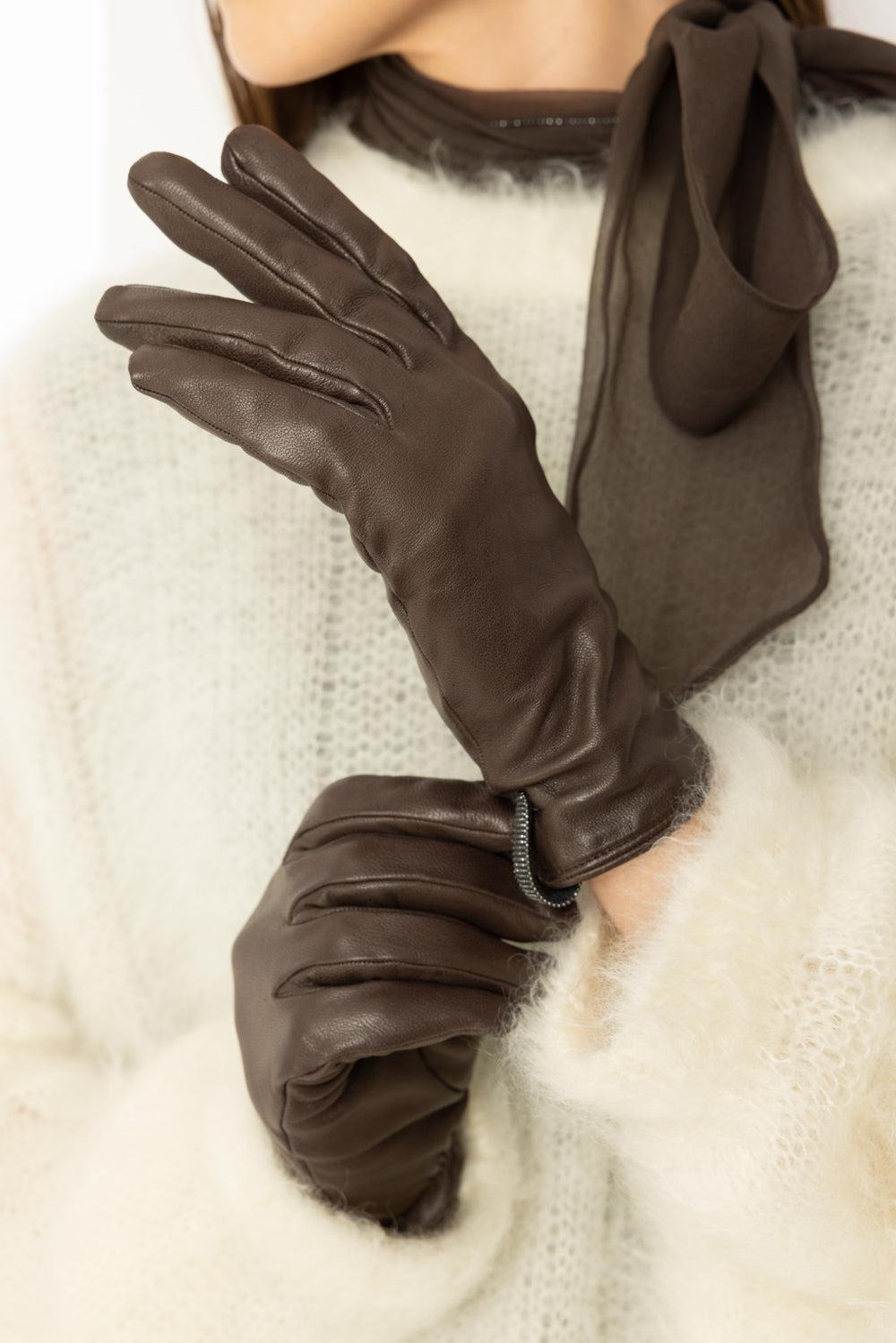 Shiny Biker Gloves - 4