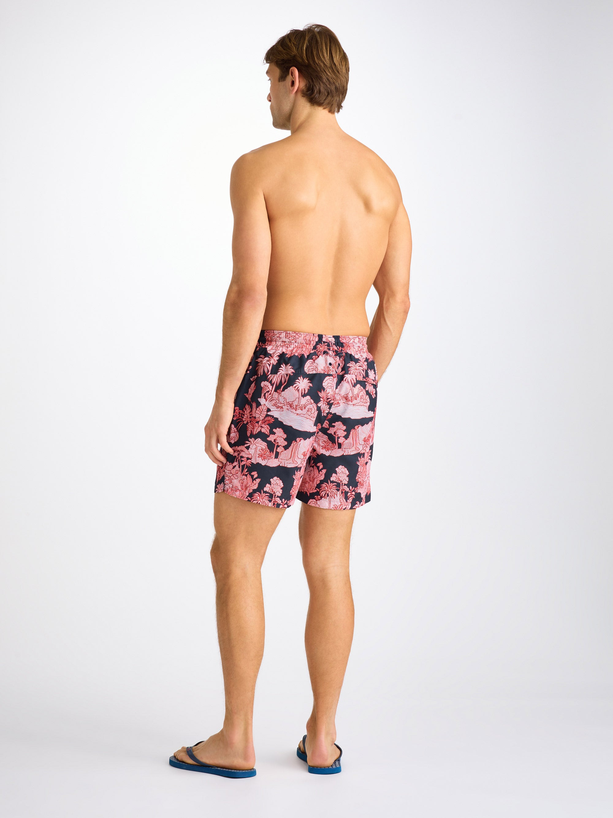 Men's Swim Shorts Navy Island Hopping Print - 4