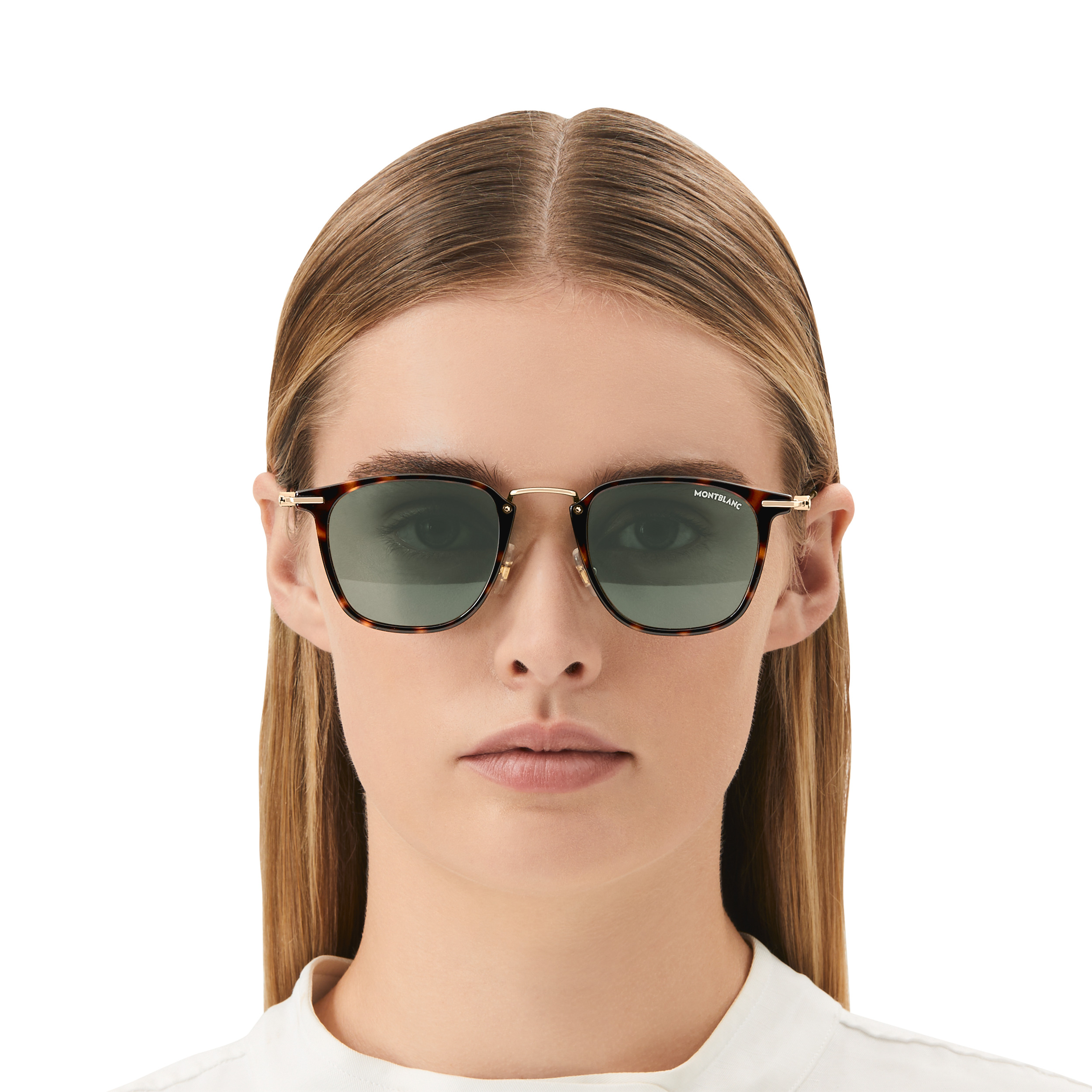 Round Sunglasses with Havana Colored Injected Frame - 4