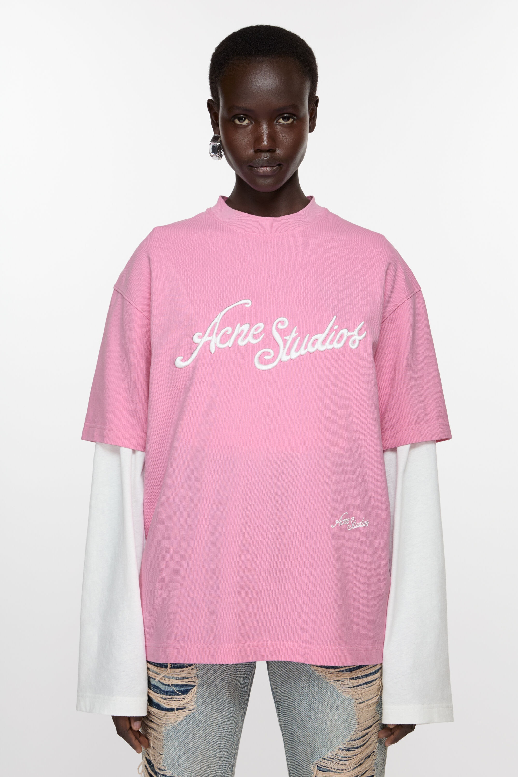Logo t-shirt - Relaxed fit - Bubble Pink - 2
