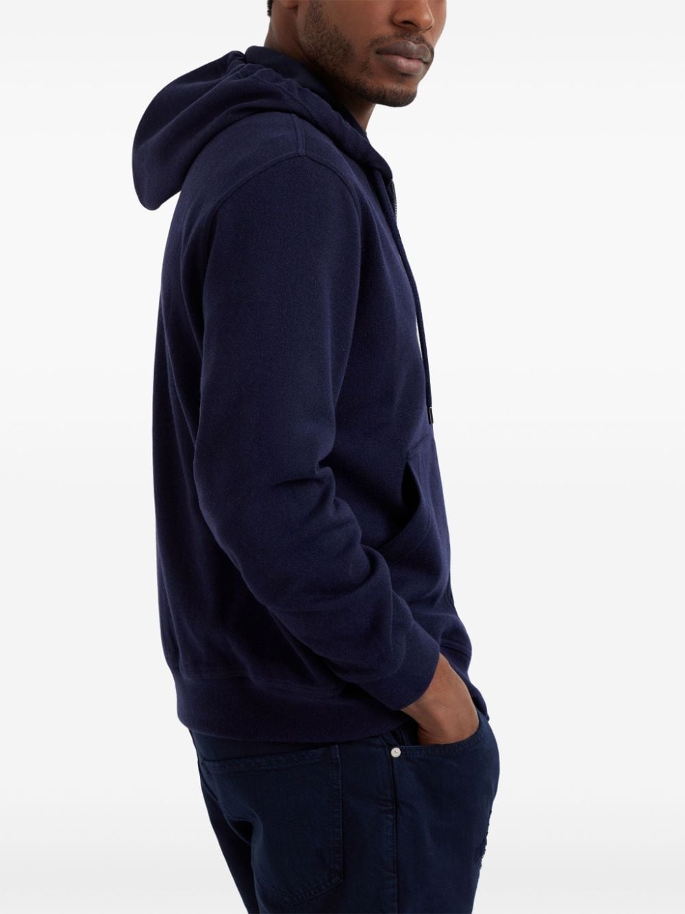 long-sleeve cashmere hoodie - 4