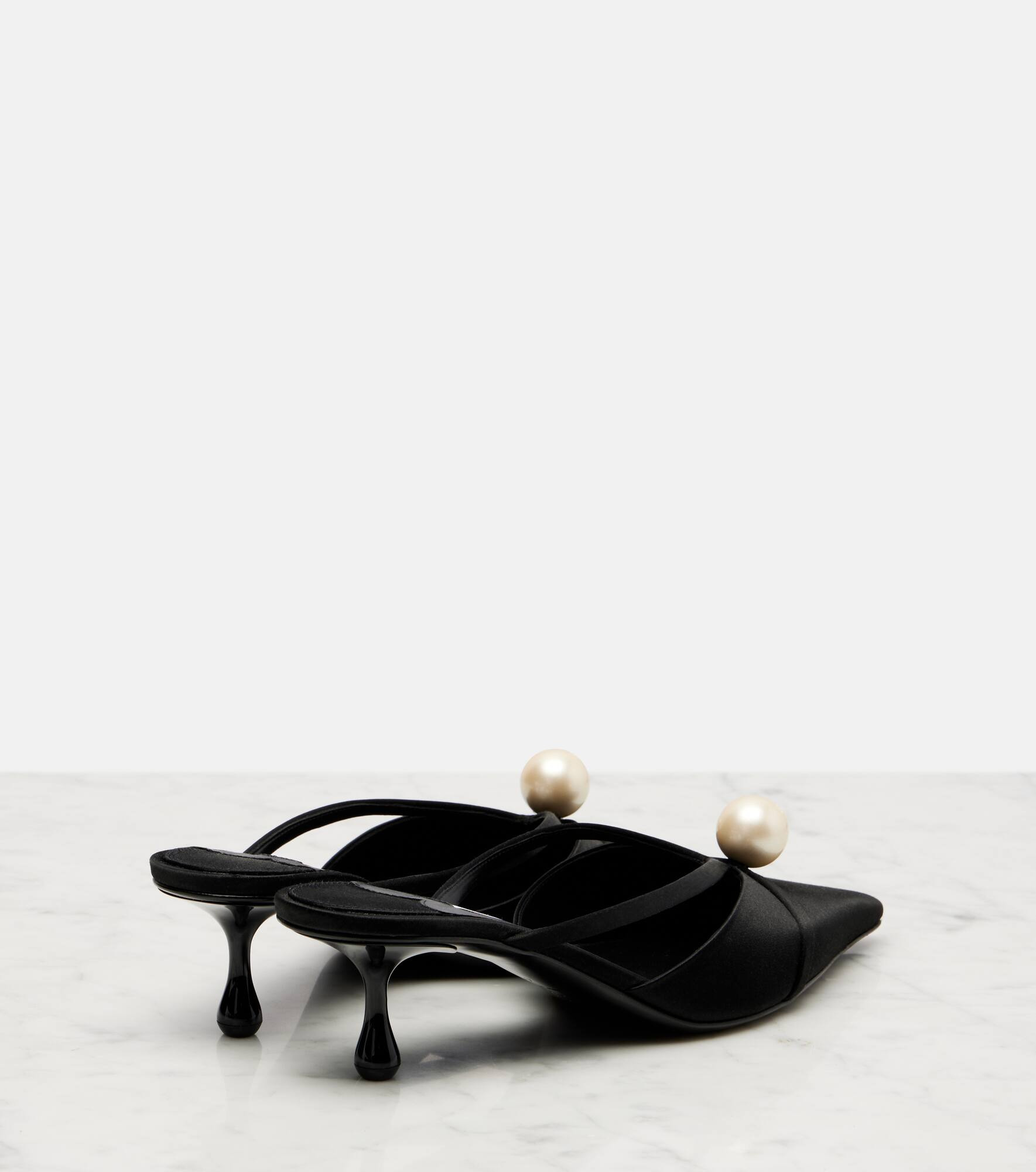 Sana 50 embellished satin mules - 2