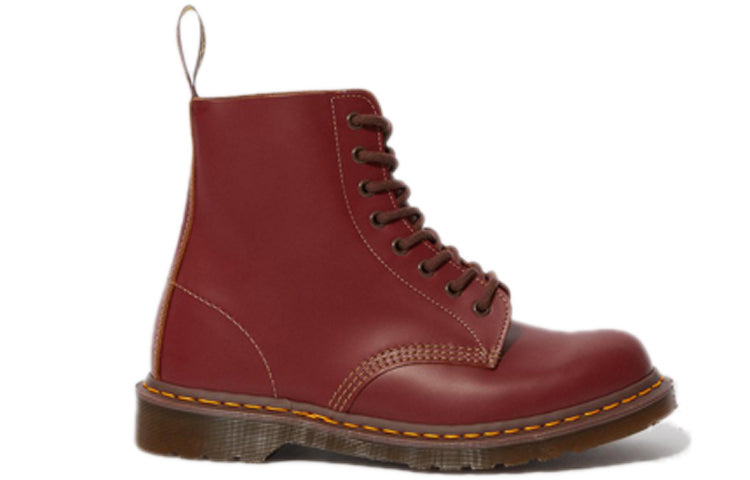 Dr. Martens 1460 Vintage Made In England Lace Up Boot 'Oxblood Quilon' 12308601 - 2