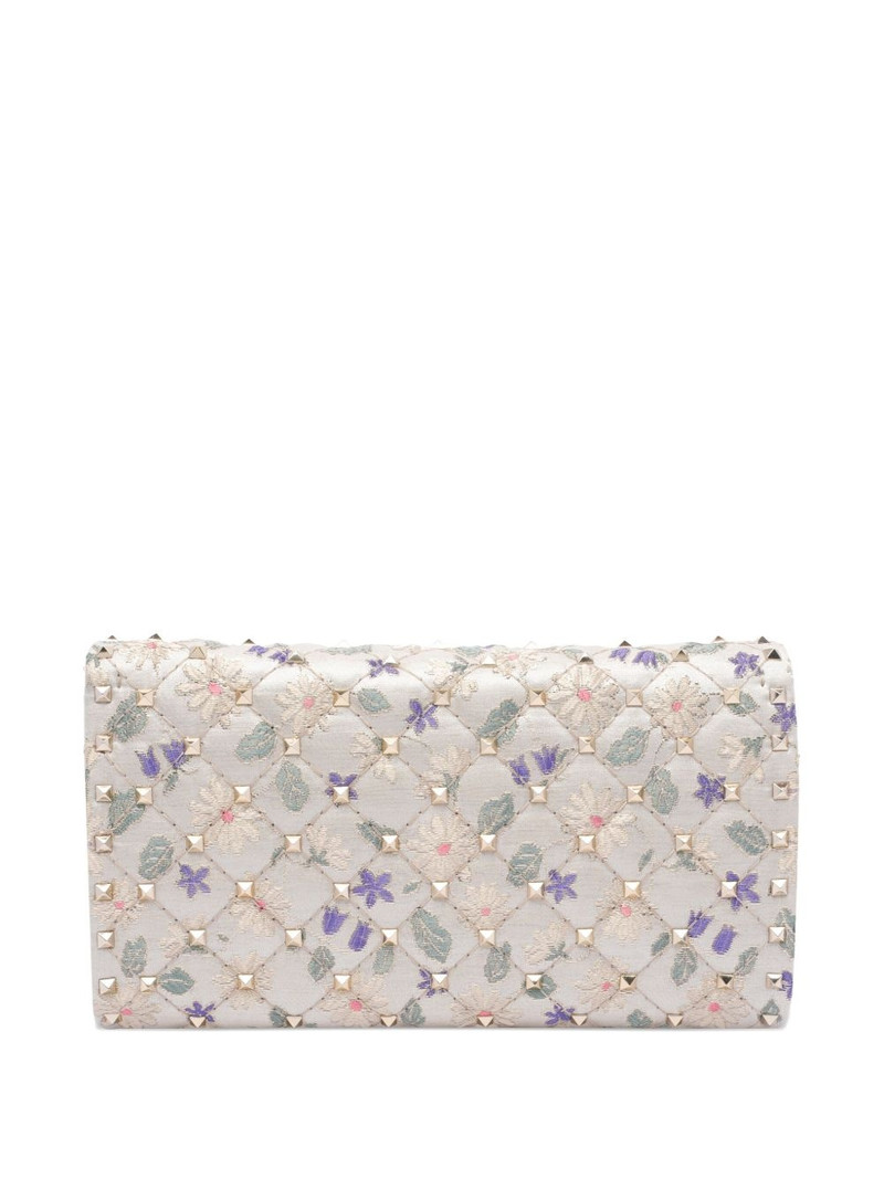 Valentino quilted floral-print crossbody bag outlook
