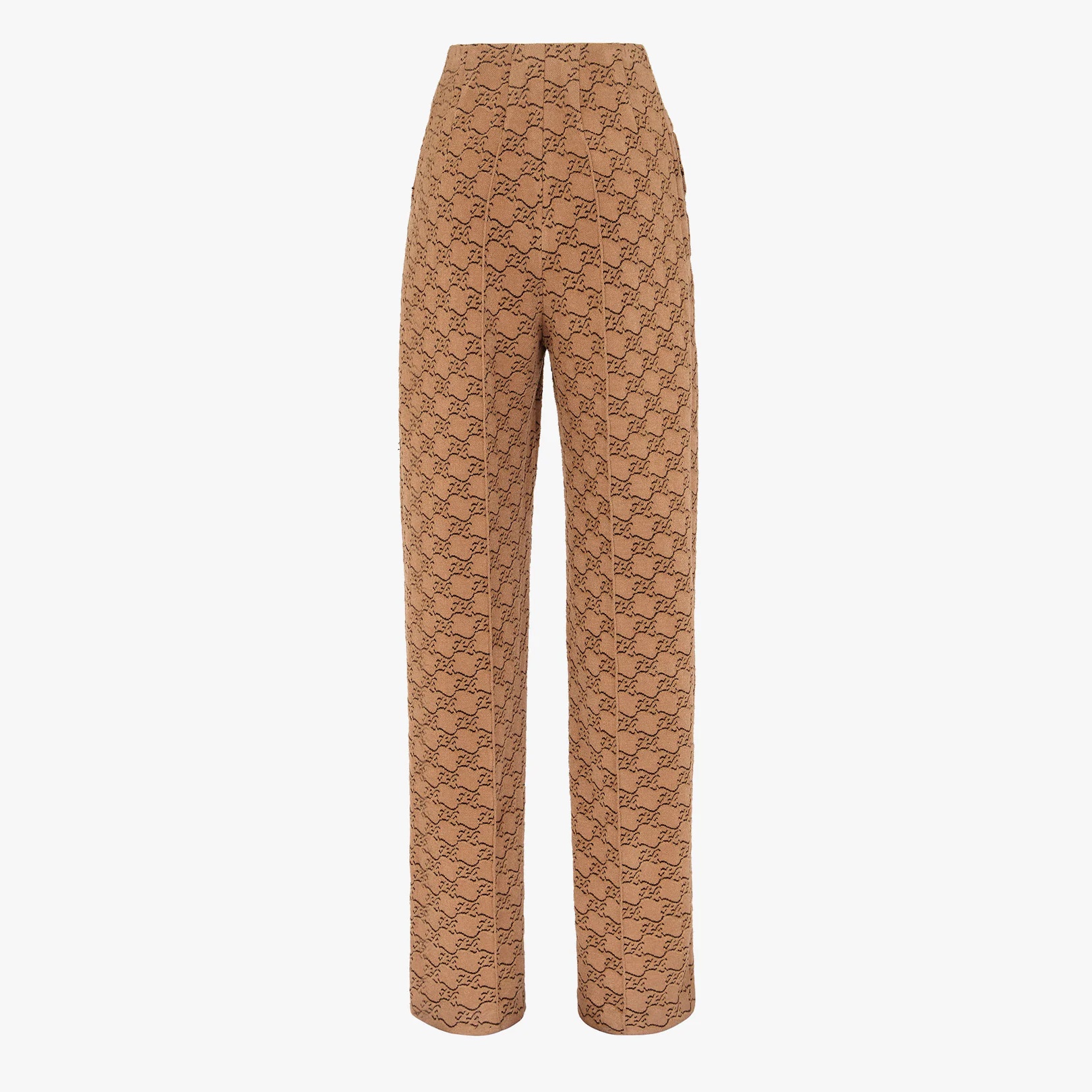 Beige velvet and viscose pants - 2