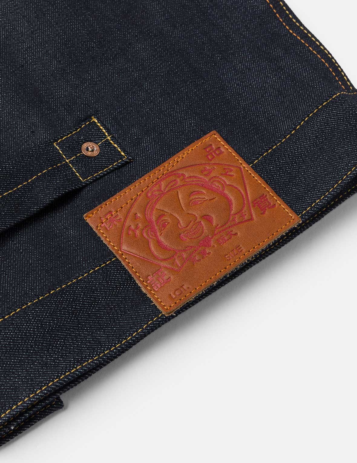 Map Appliqué Embroidery Regular Fit Denim Jacket - 8