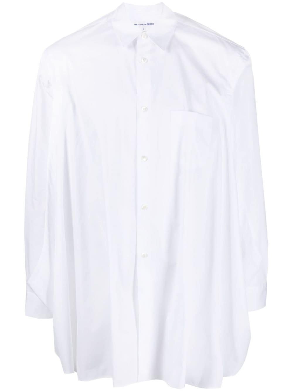 side-slits cotton shirt - 1