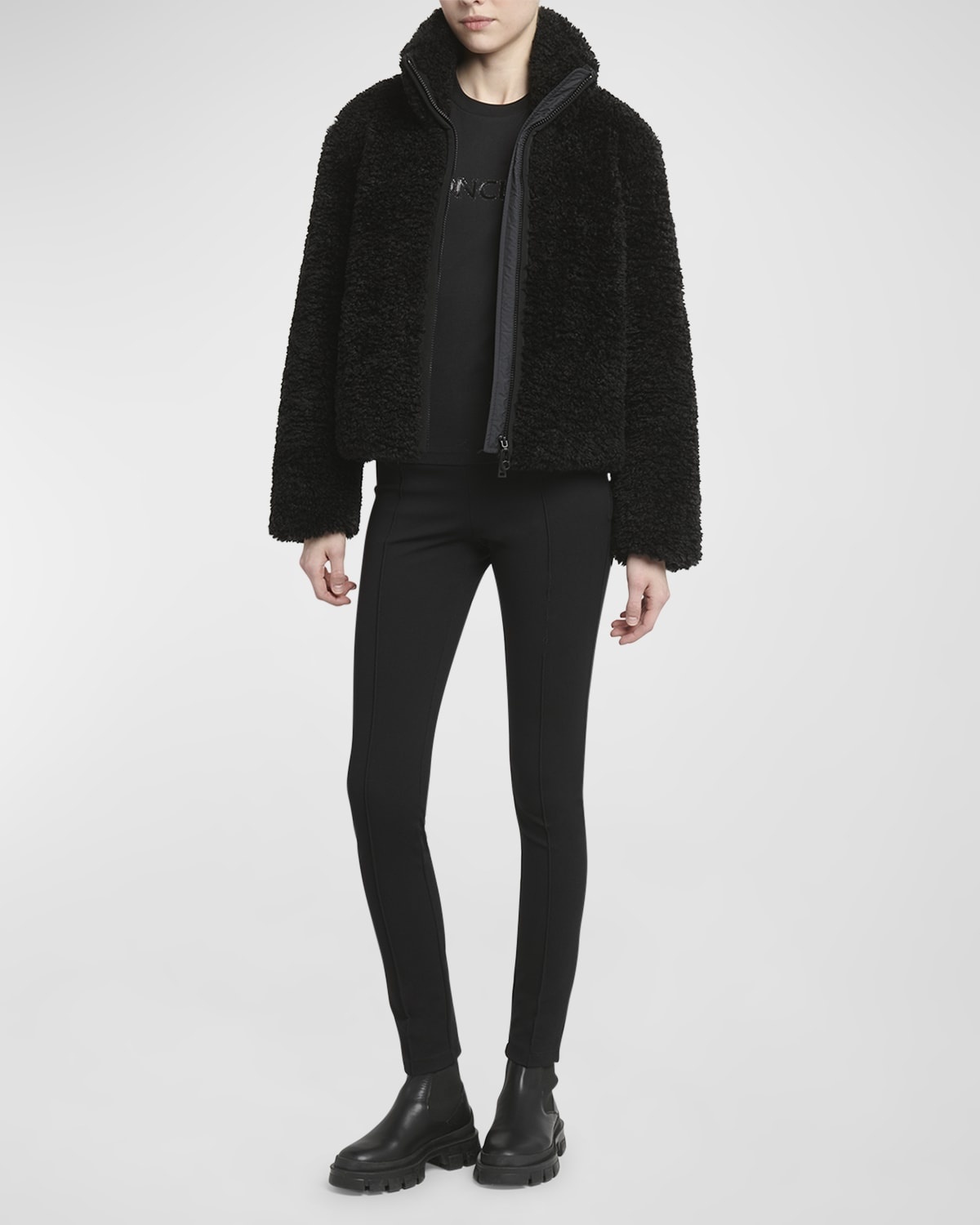 Bridoire Teddy Bomber Jacket - 3