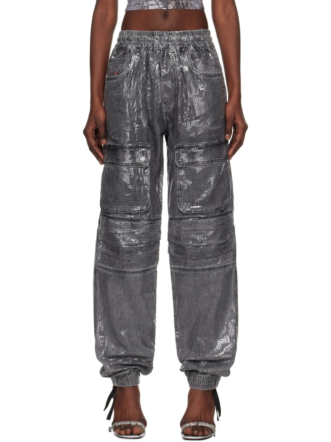 Gray D-Mirt 0pgac Denim Cargo Pants - 1