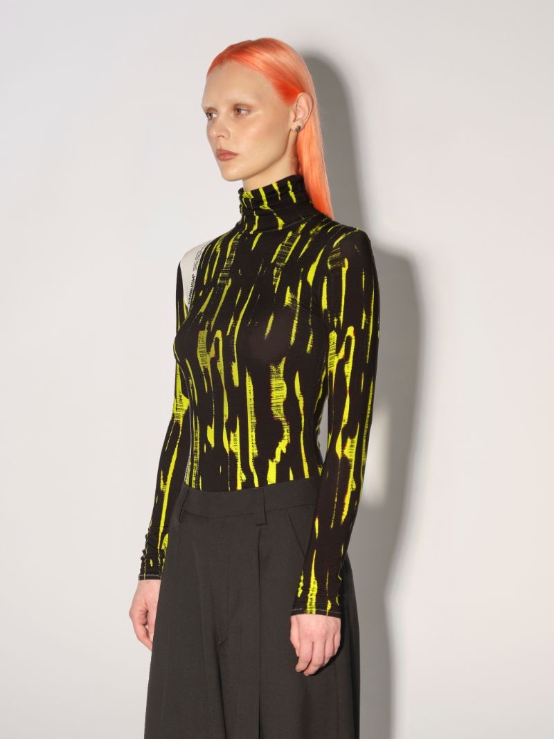 FITTED PRINTED TURTLENECK - 6