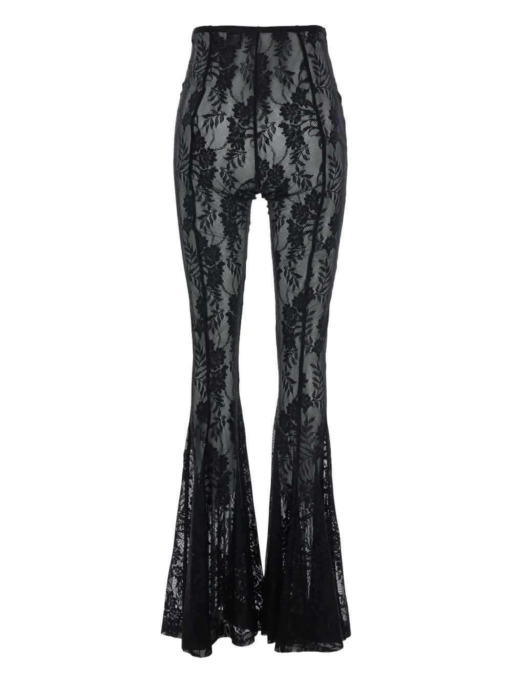 floral-lace trousers - 2